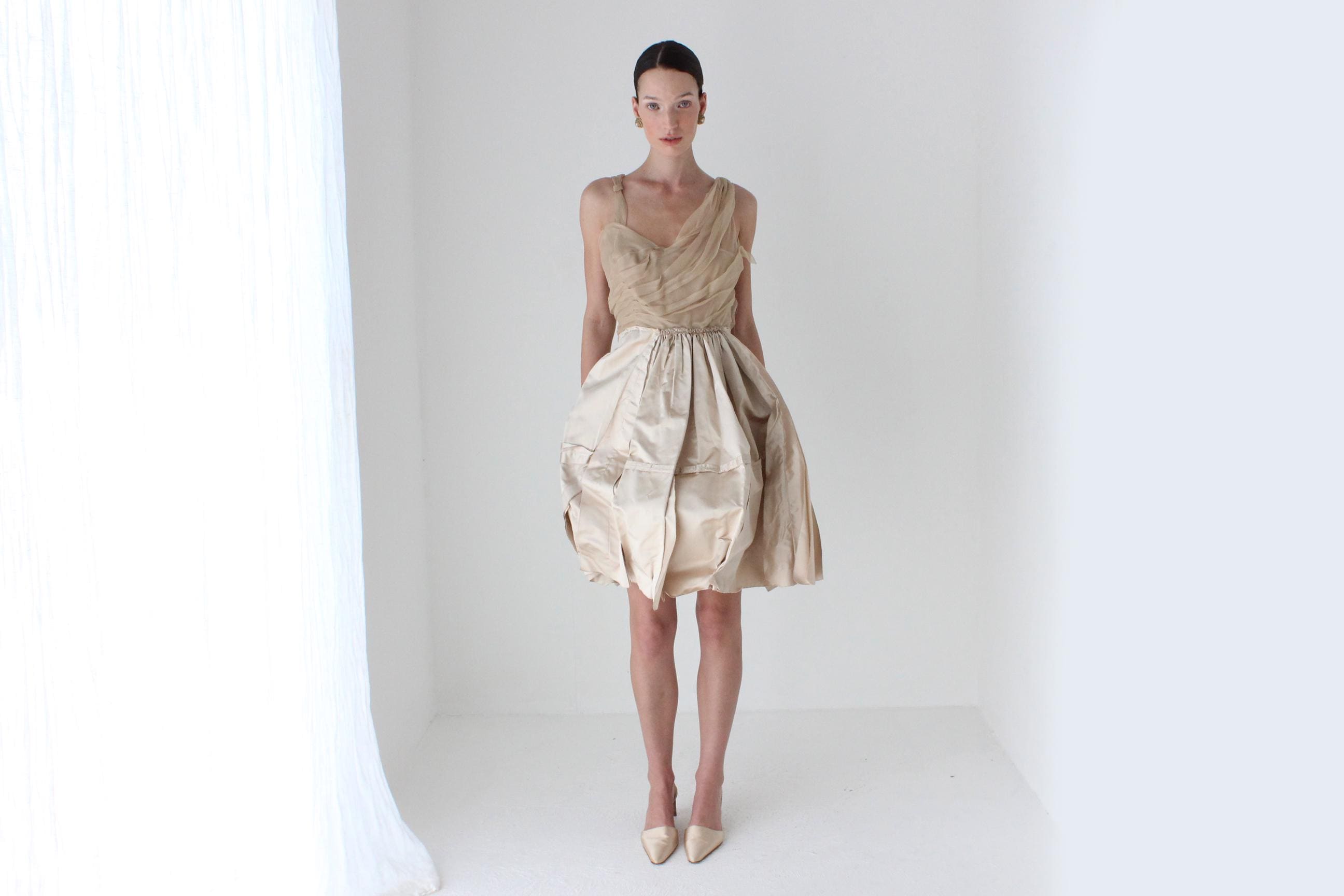 Otherworldly PRADA SS 2004 Archival Abstract Bubble Dress