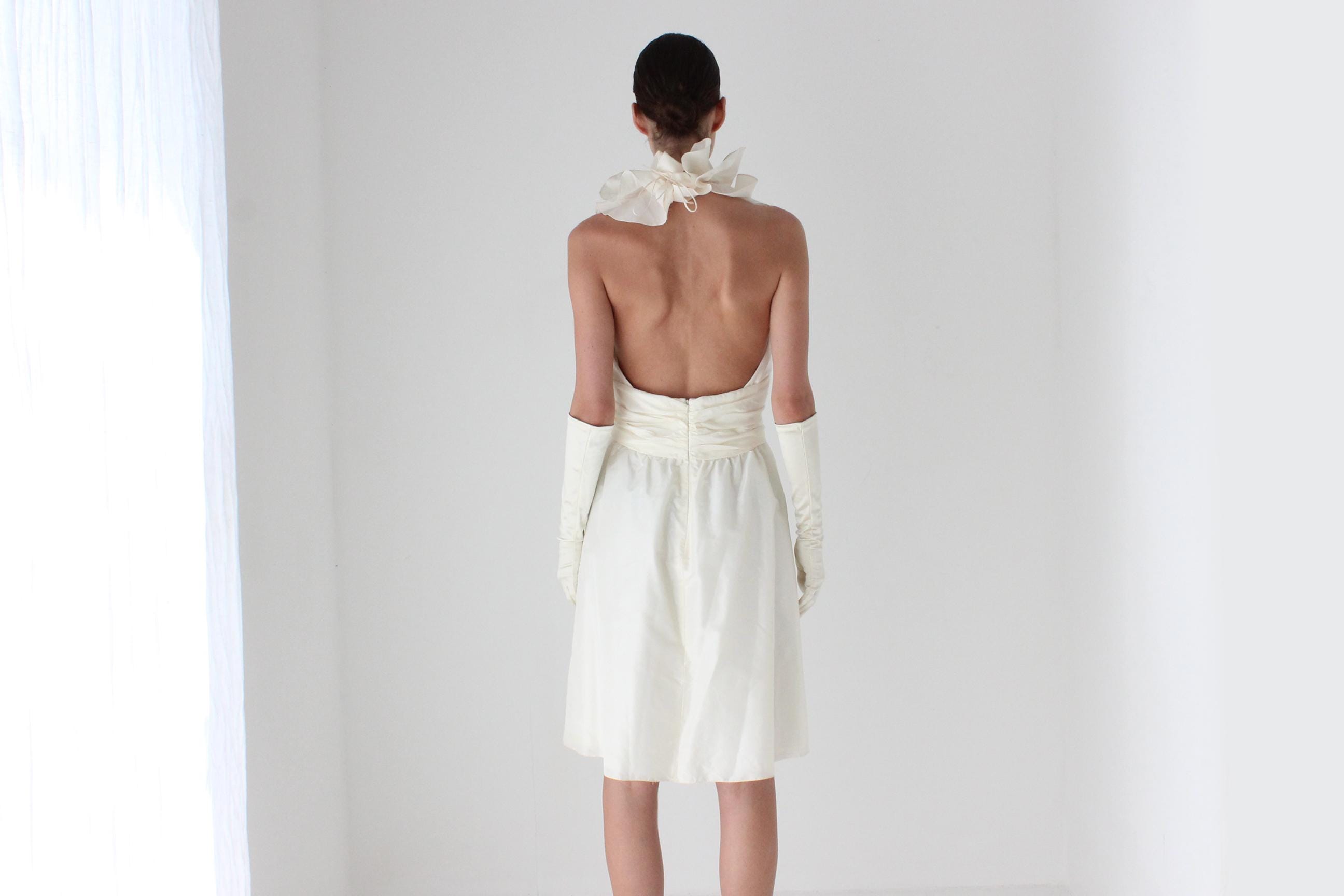 2011 AMSALE Ruffle Silk Taffeta Mini