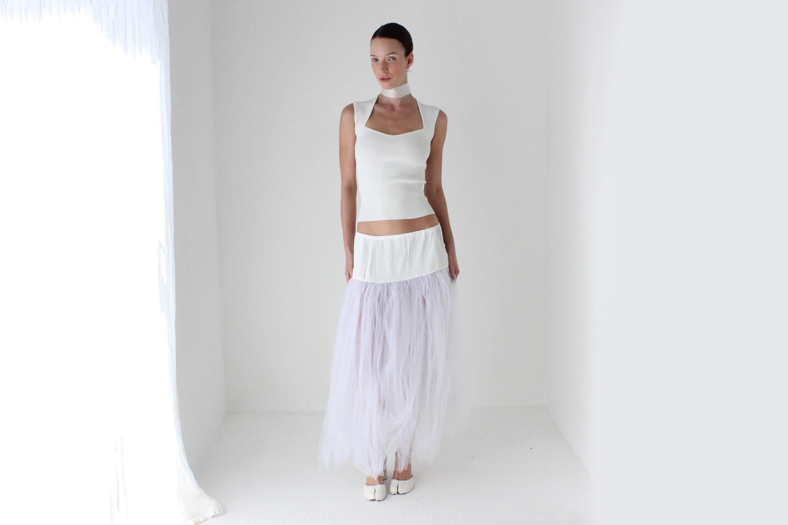 Fun 80s Tulle Panel Party Skirt