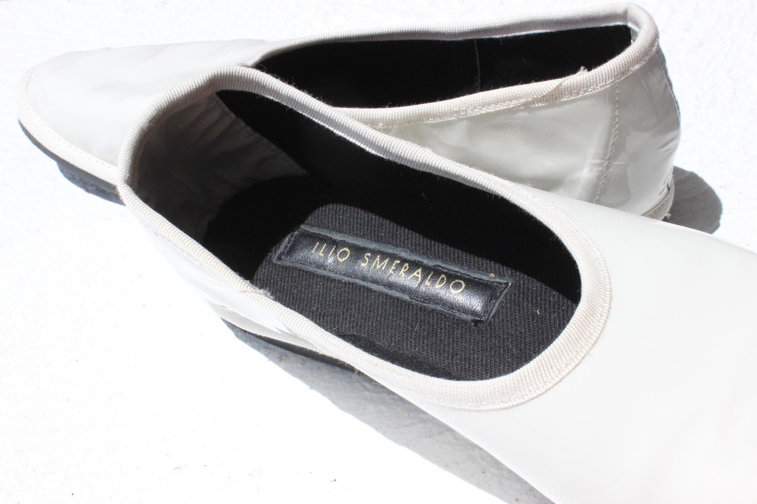 Italian Made Ilio Smeraldo Patent Leather Ballet Flats - Euro 40