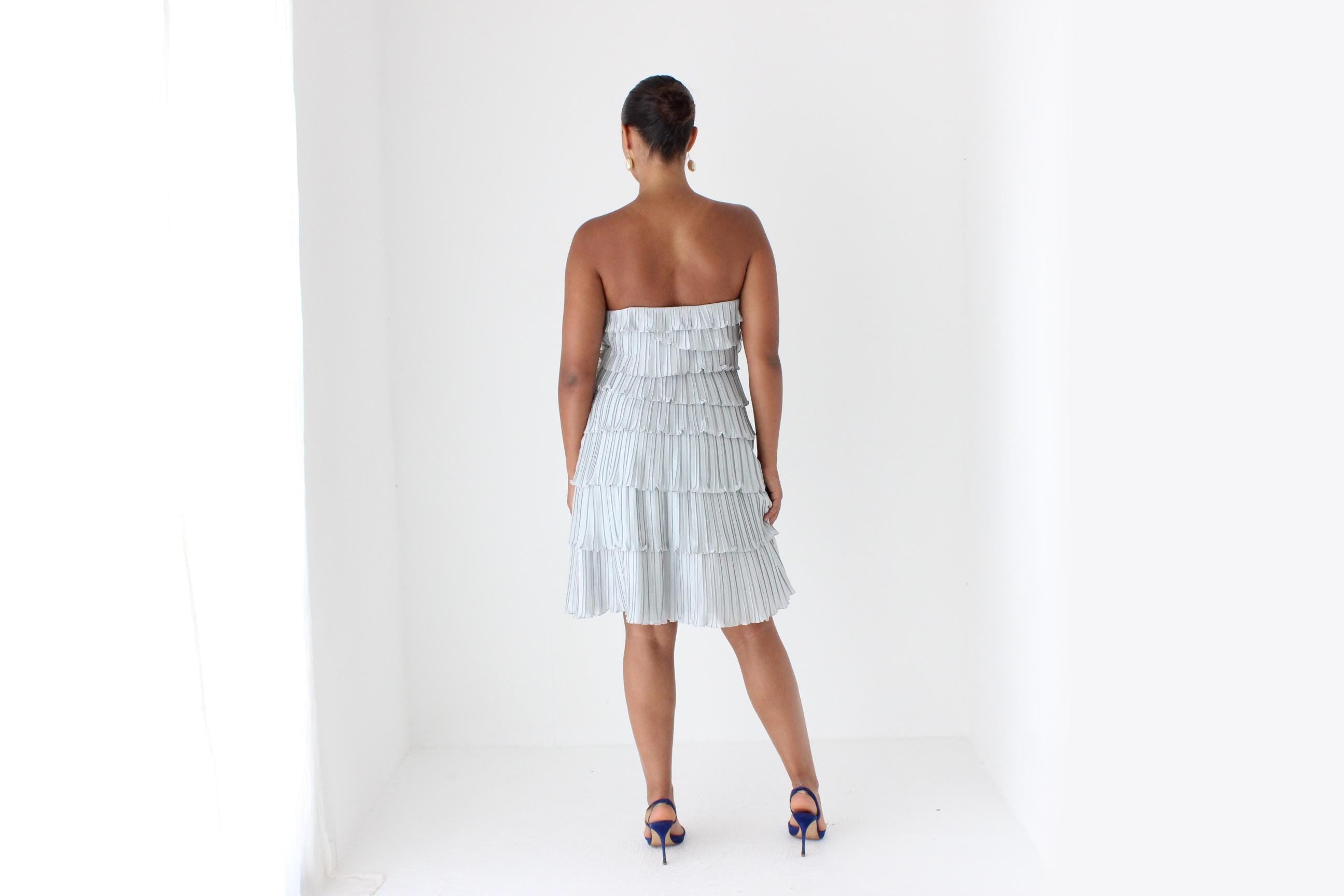 Y2K Pinwheel Pleated Mini