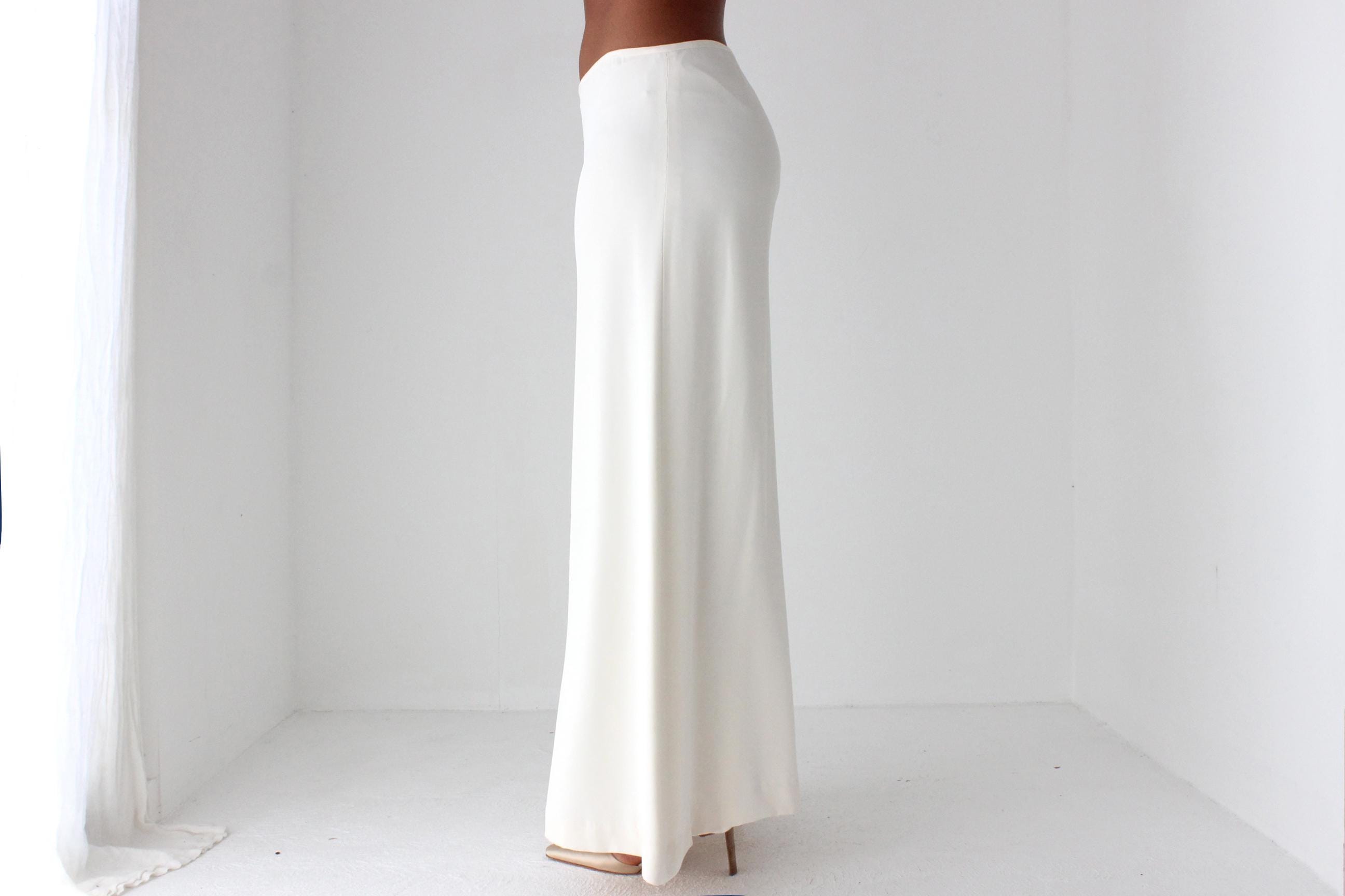 Wide Leg Silk Bridal Couture Pants by Reem Arca