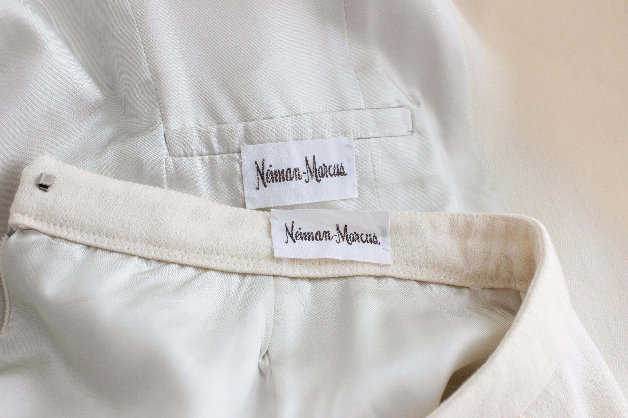 1970s Pure Wool Bridal Skirt Suit