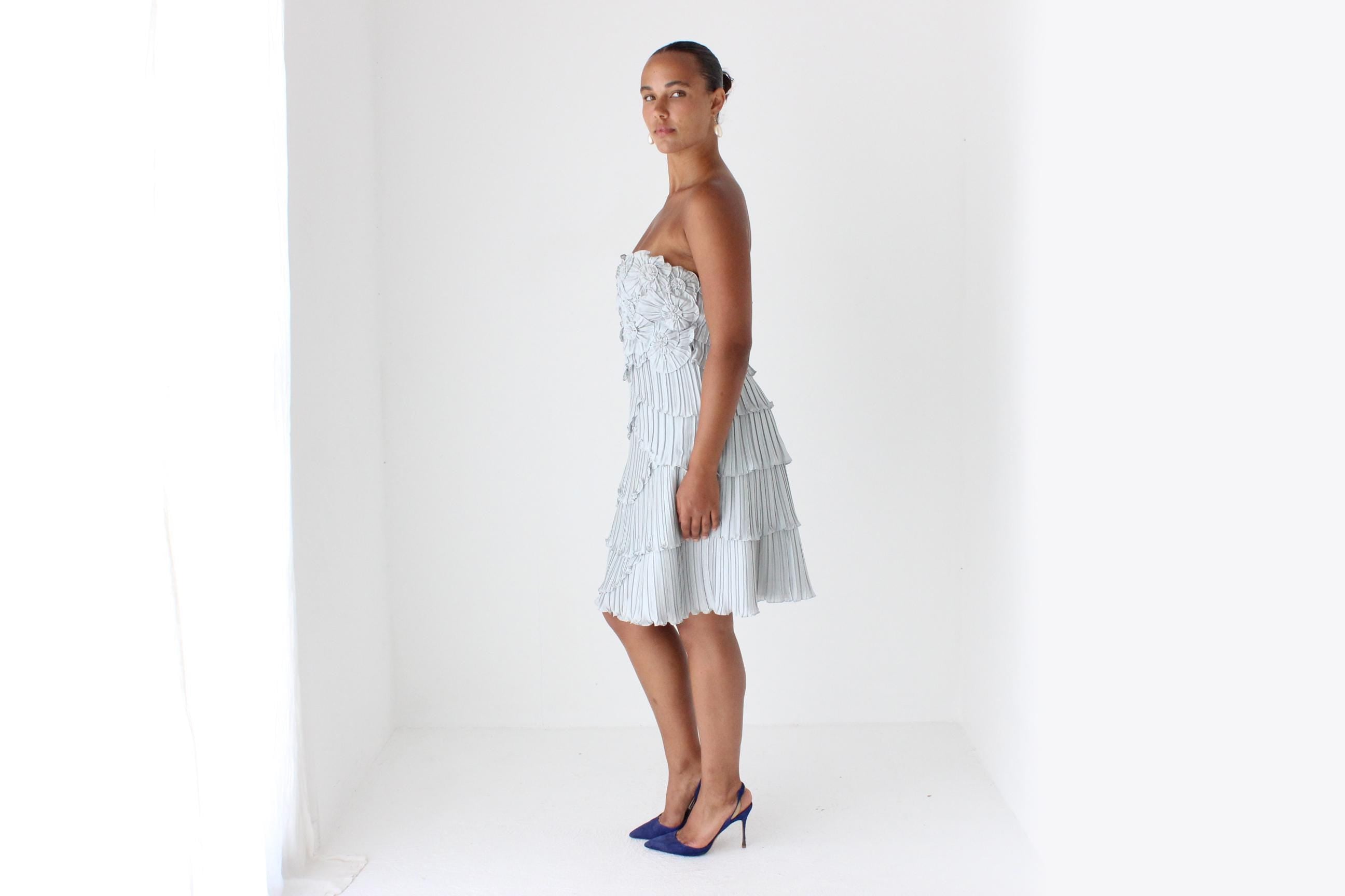Y2K Pinwheel Pleated Mini