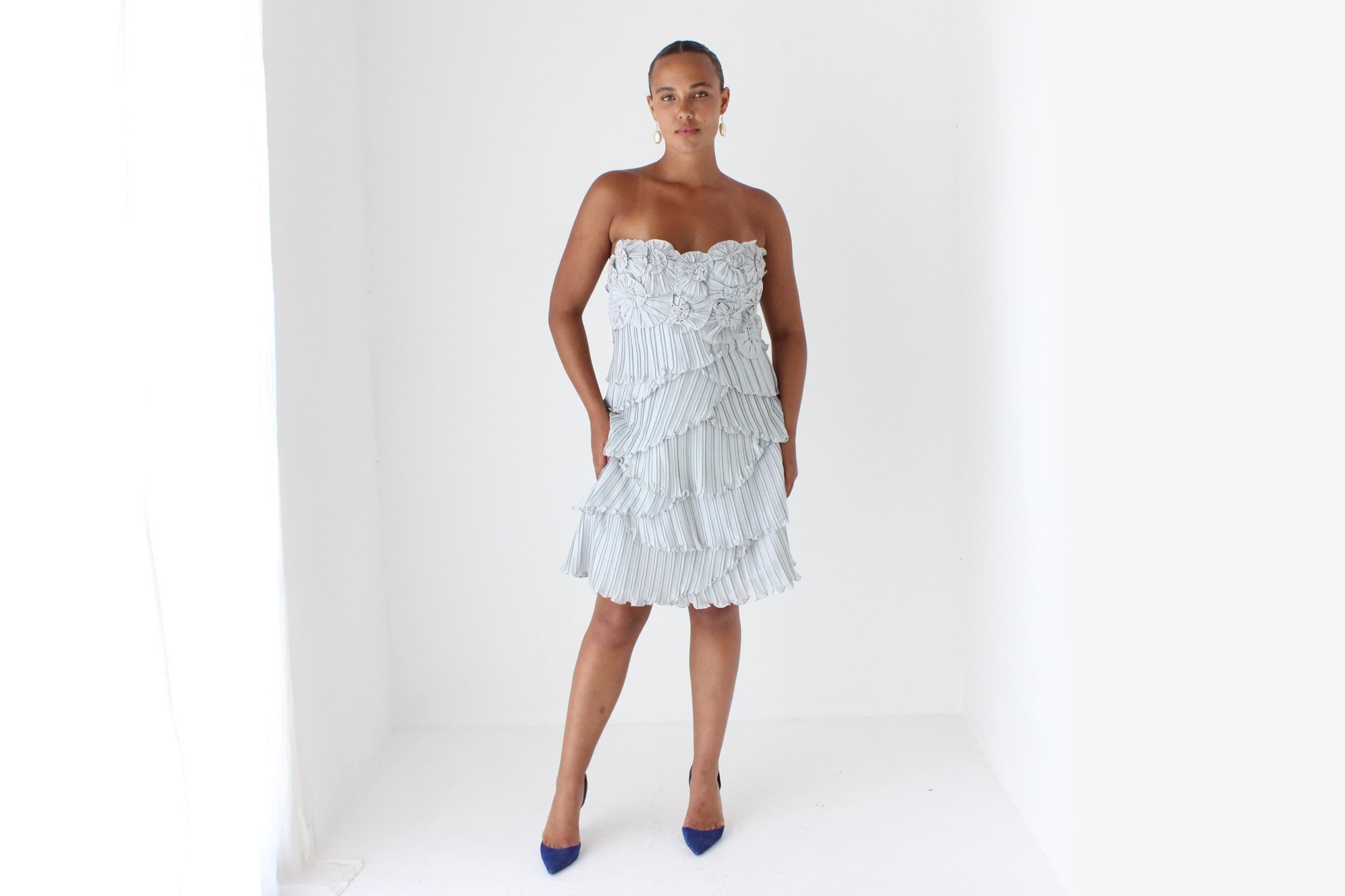 Y2K Pinwheel Pleated Mini