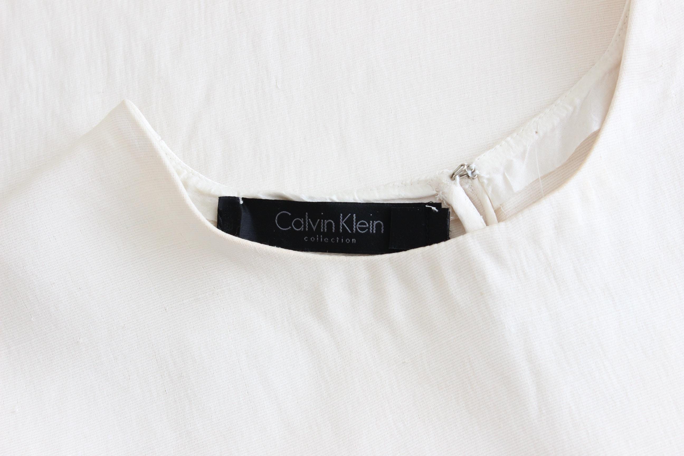 2000s Minimal Calvin Klein Satin Top