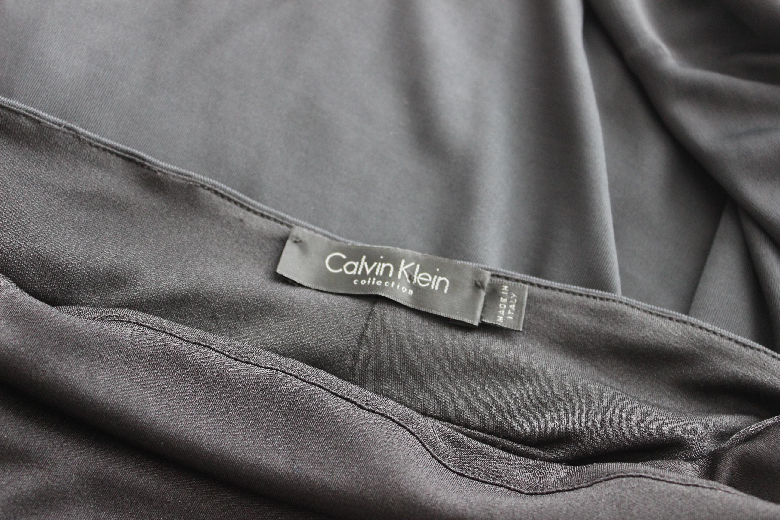 90s Calvin Klein Slinky Backless Gown