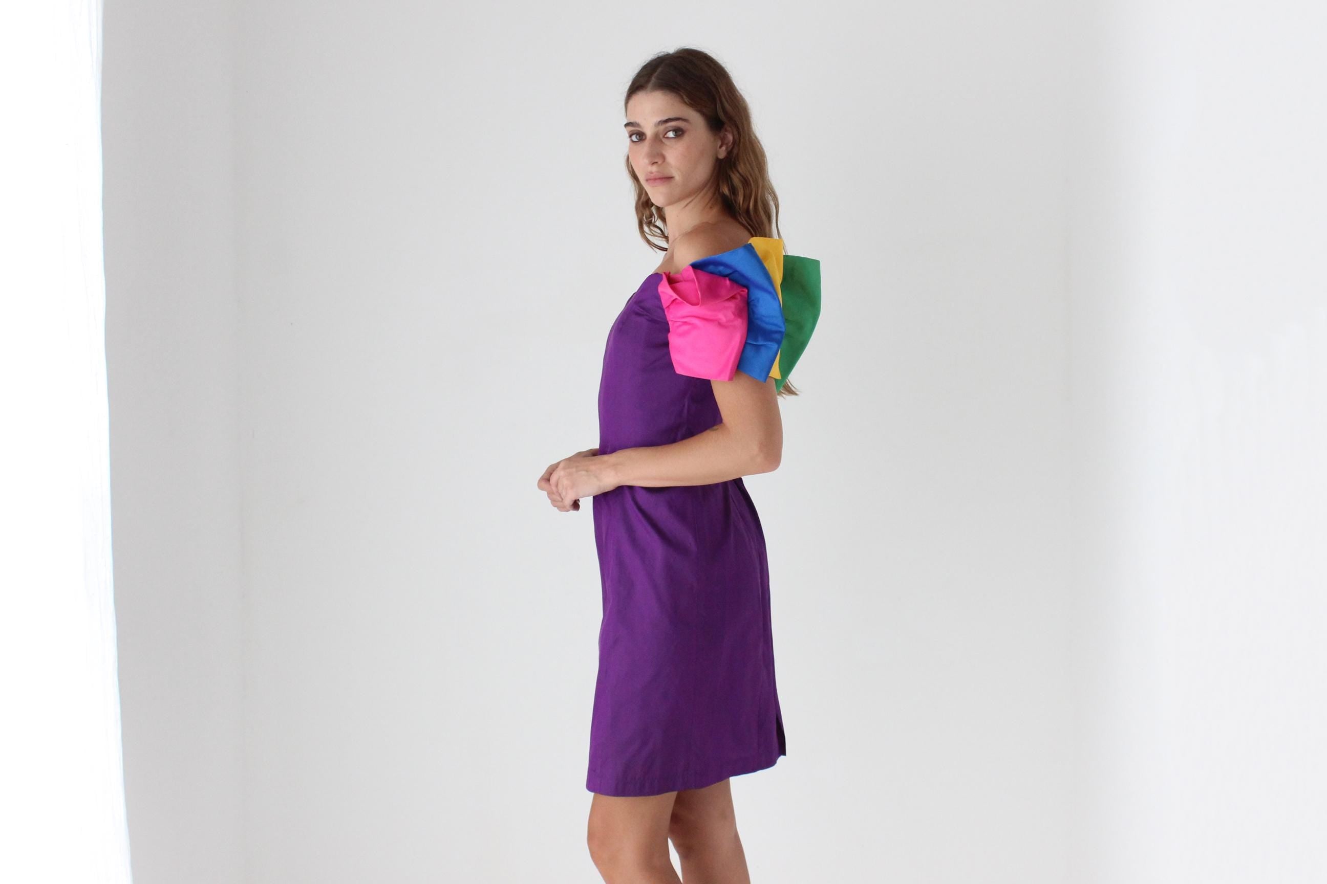 Sculptural 80s Rainbow Origami Mini