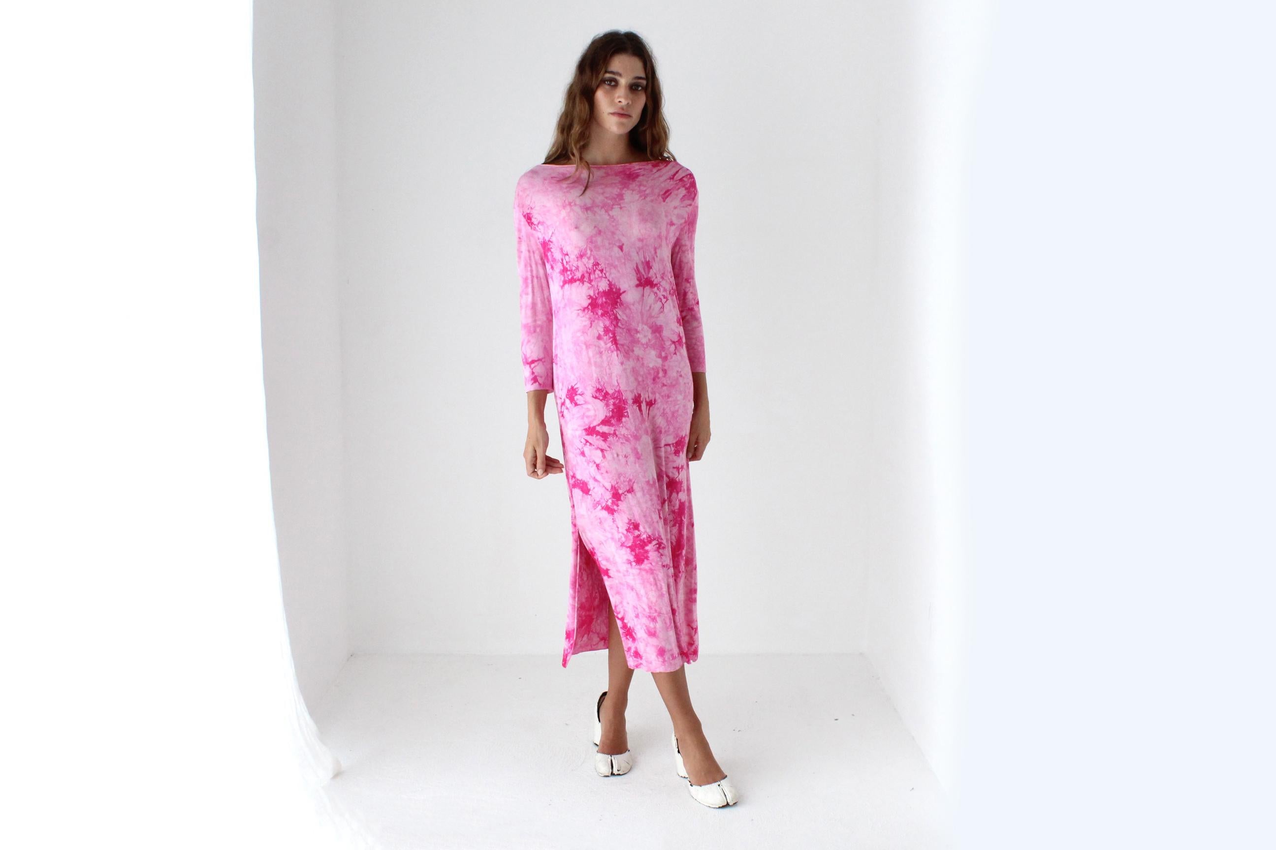 Y2K Bubblegum Tie Dye Dress