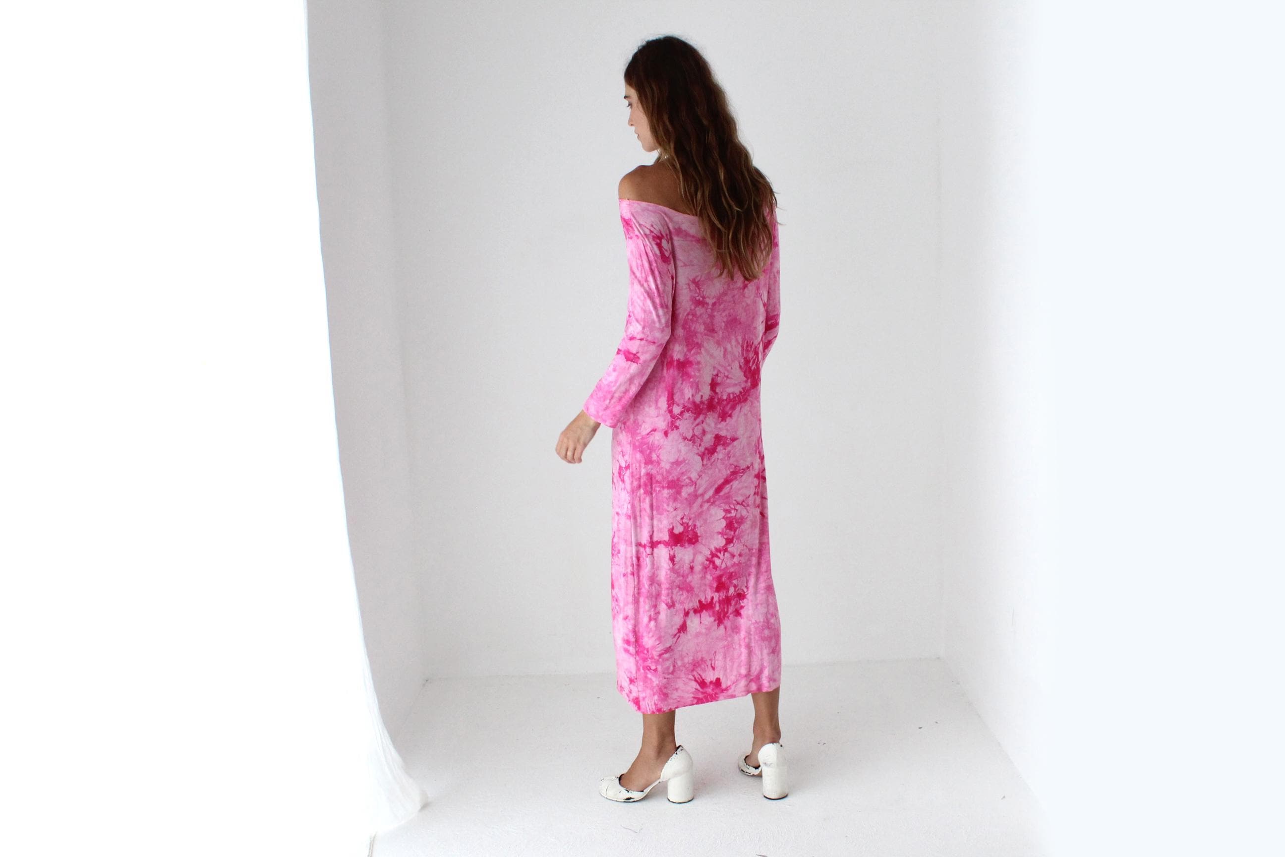 Y2K Bubblegum Tie Dye Dress