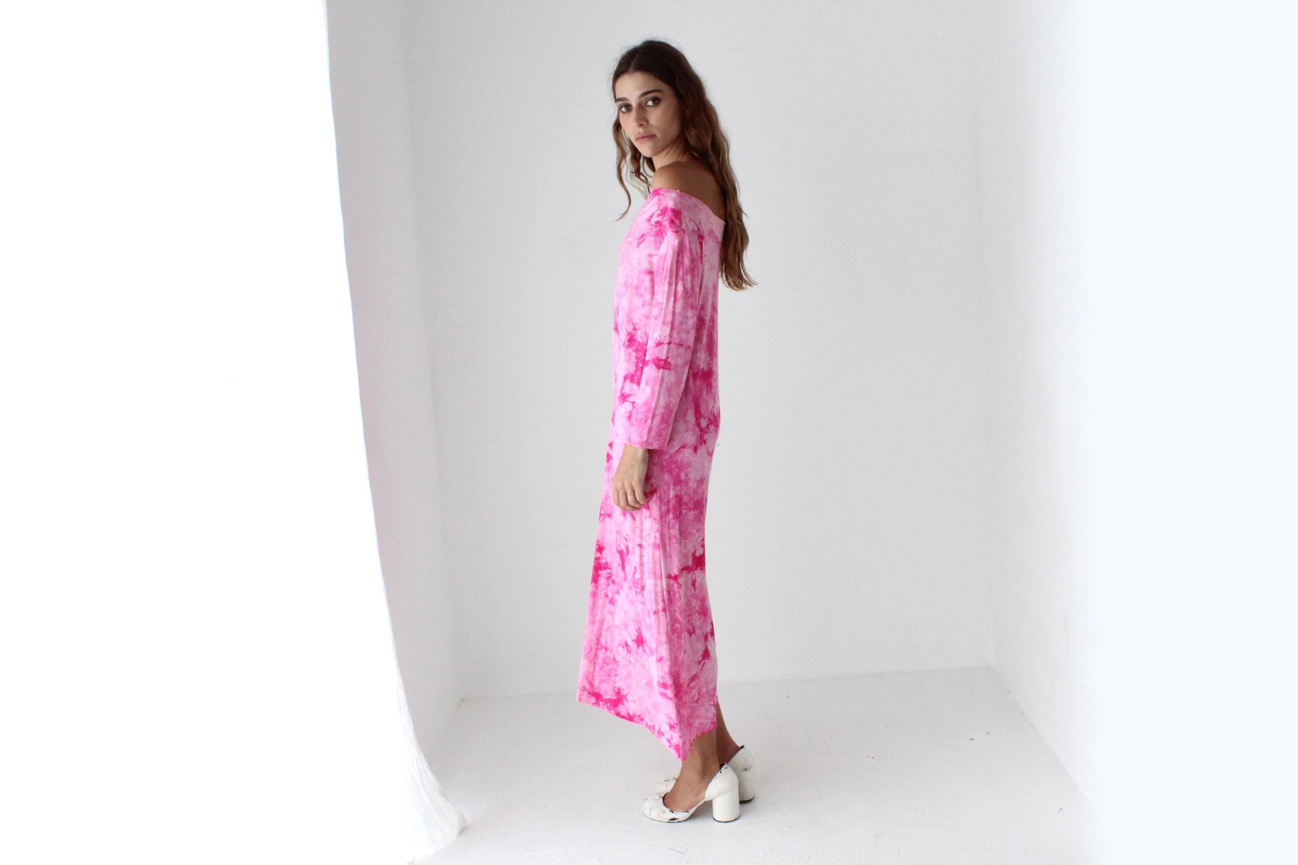 Y2K Bubblegum Tie Dye Dress