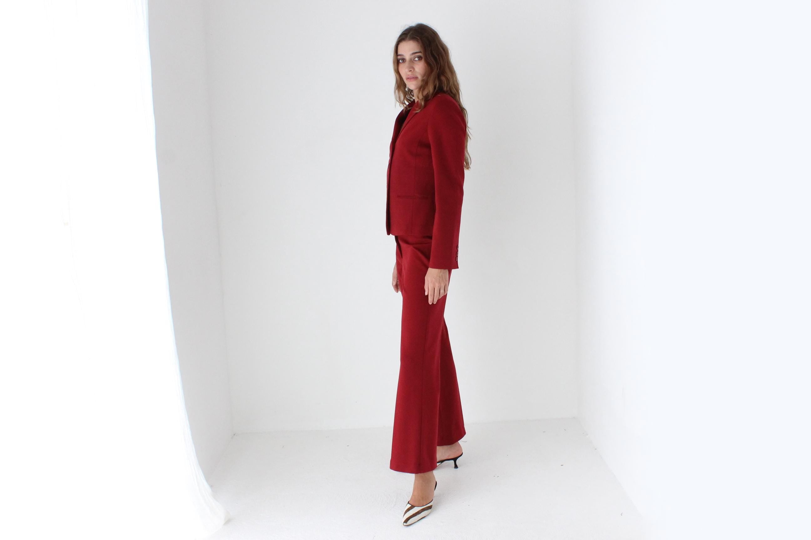 Y2K Thick Cotton Jersey Pant Suit by BCBGMAXAZRIA