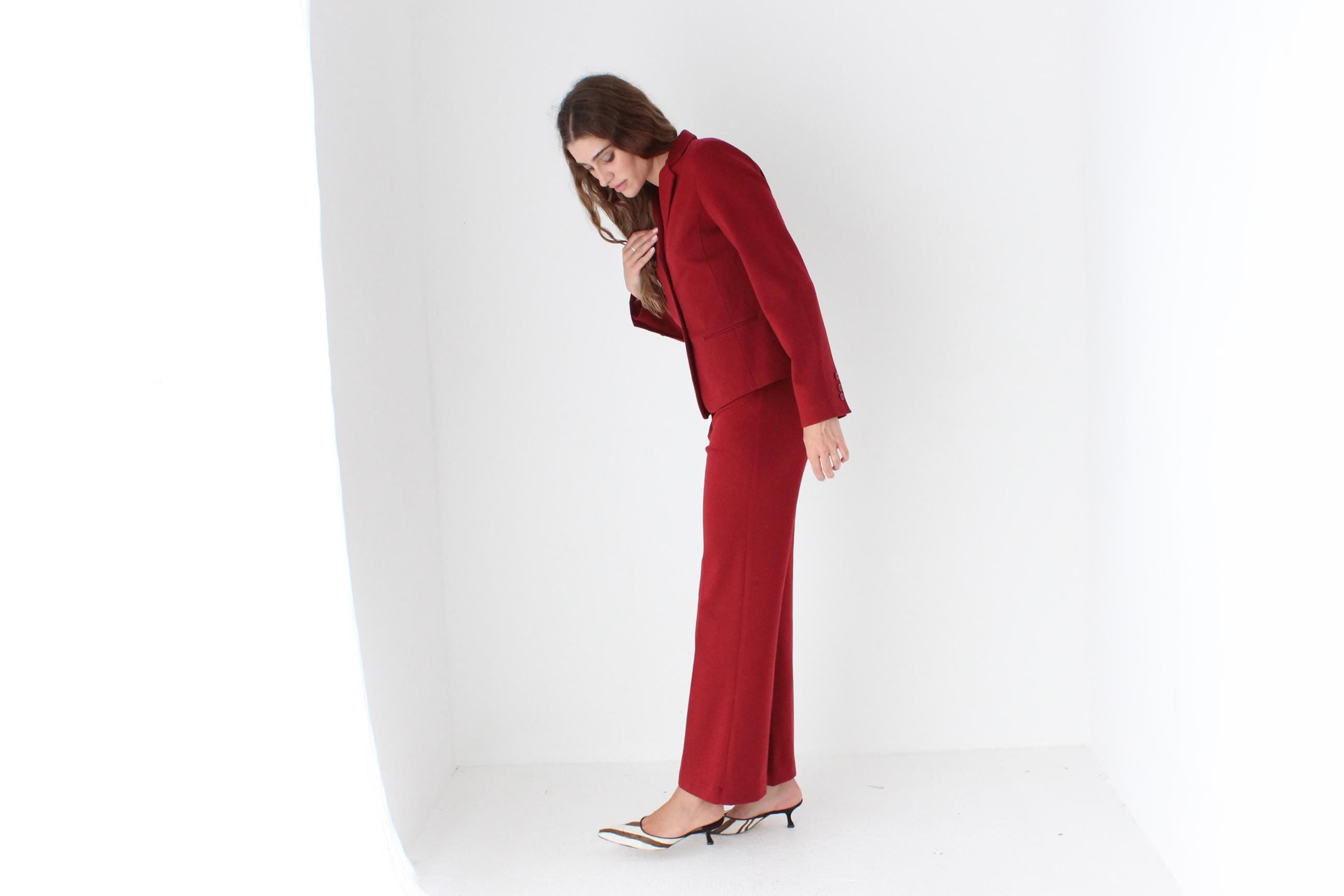 Y2K Thick Cotton Jersey Pant Suit by BCBGMAXAZRIA