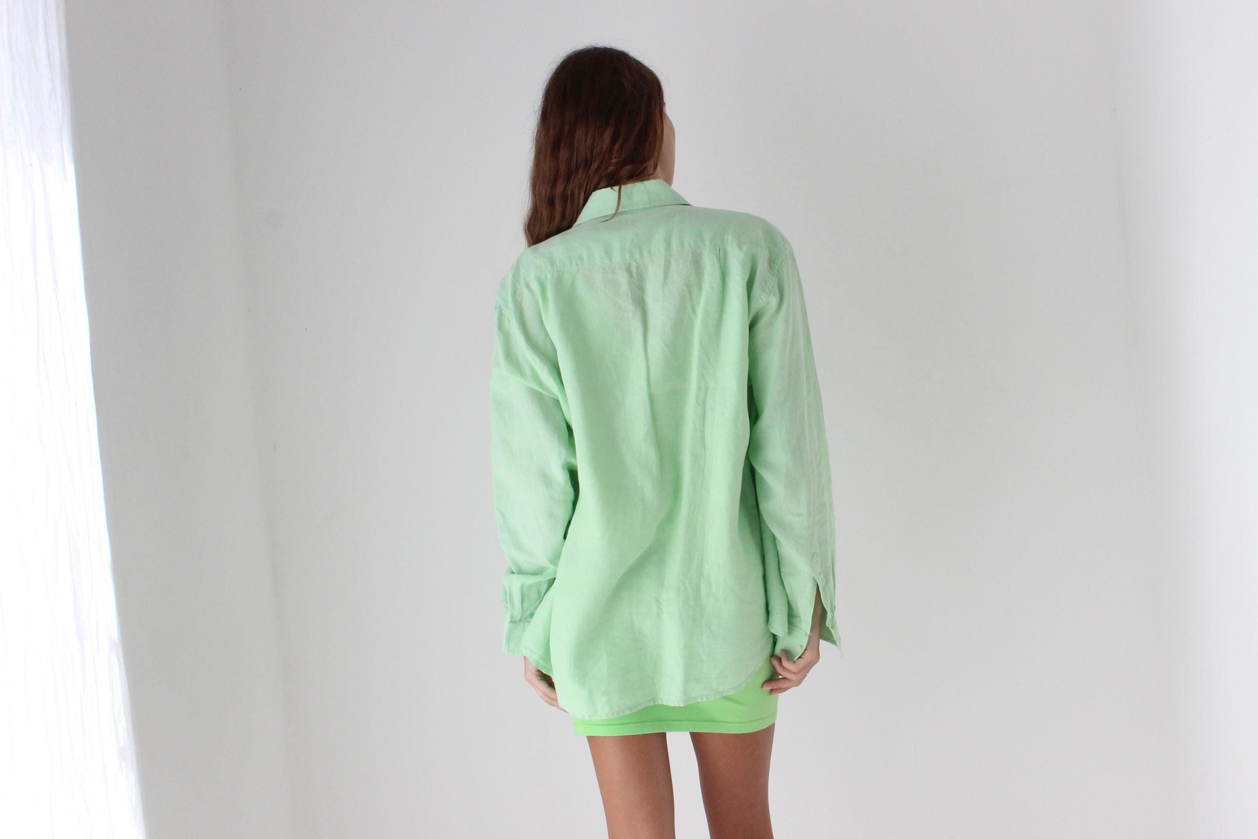 90s Anacapri Italian Linen Shirt