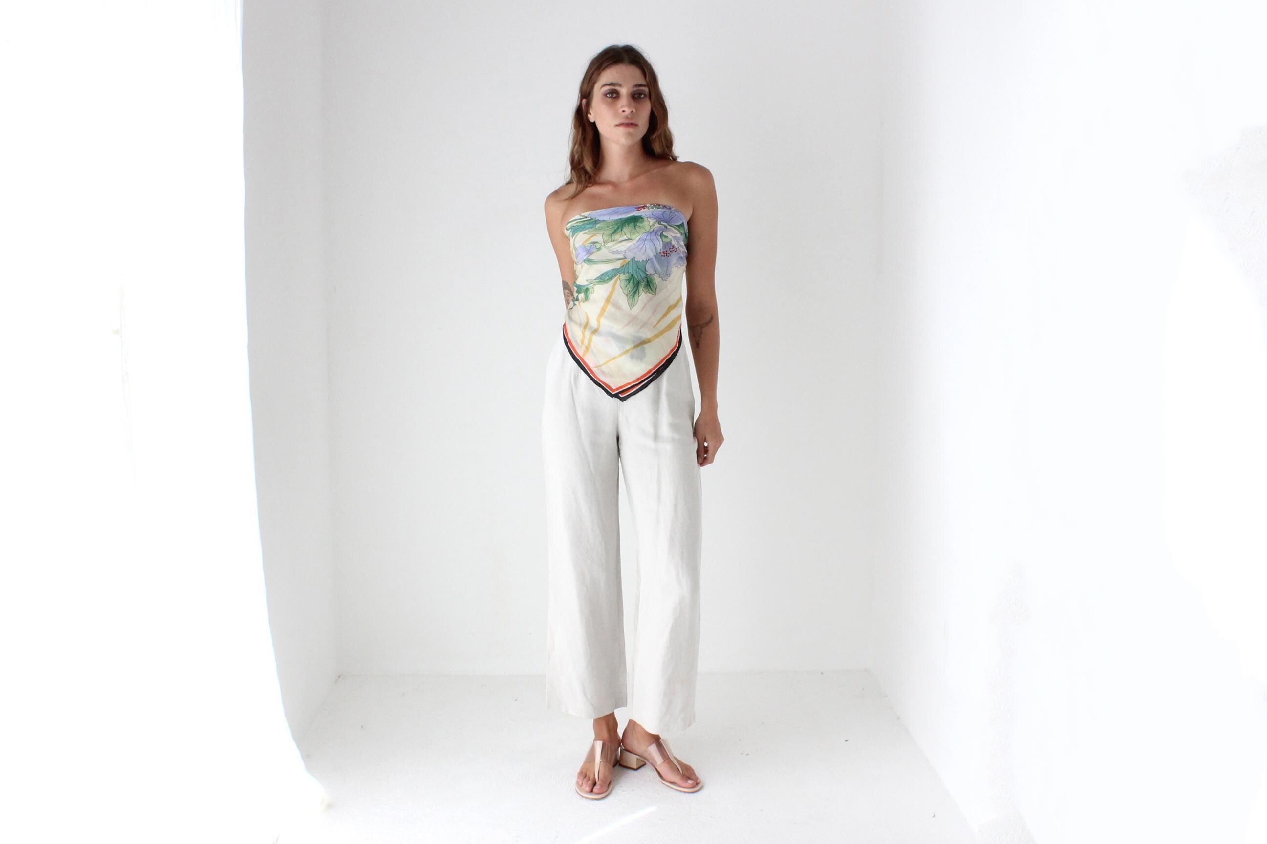 Beautifully Cut 90s Italian Linen Pants