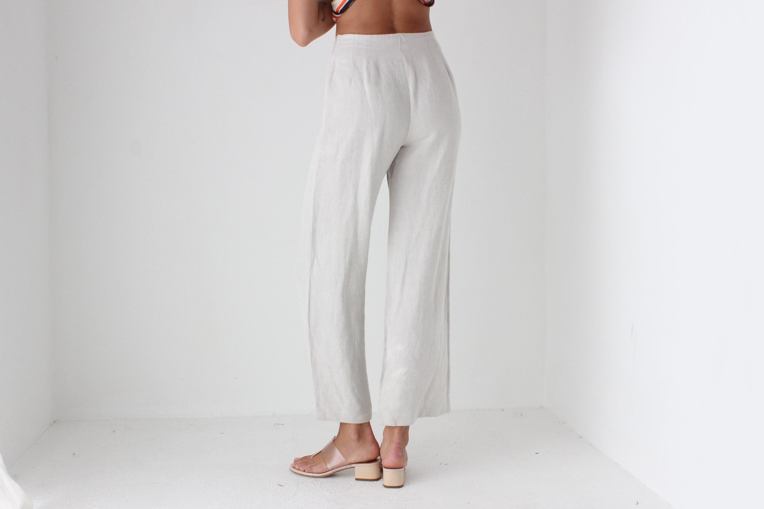 Beautifully Cut 90s Italian Linen Pants