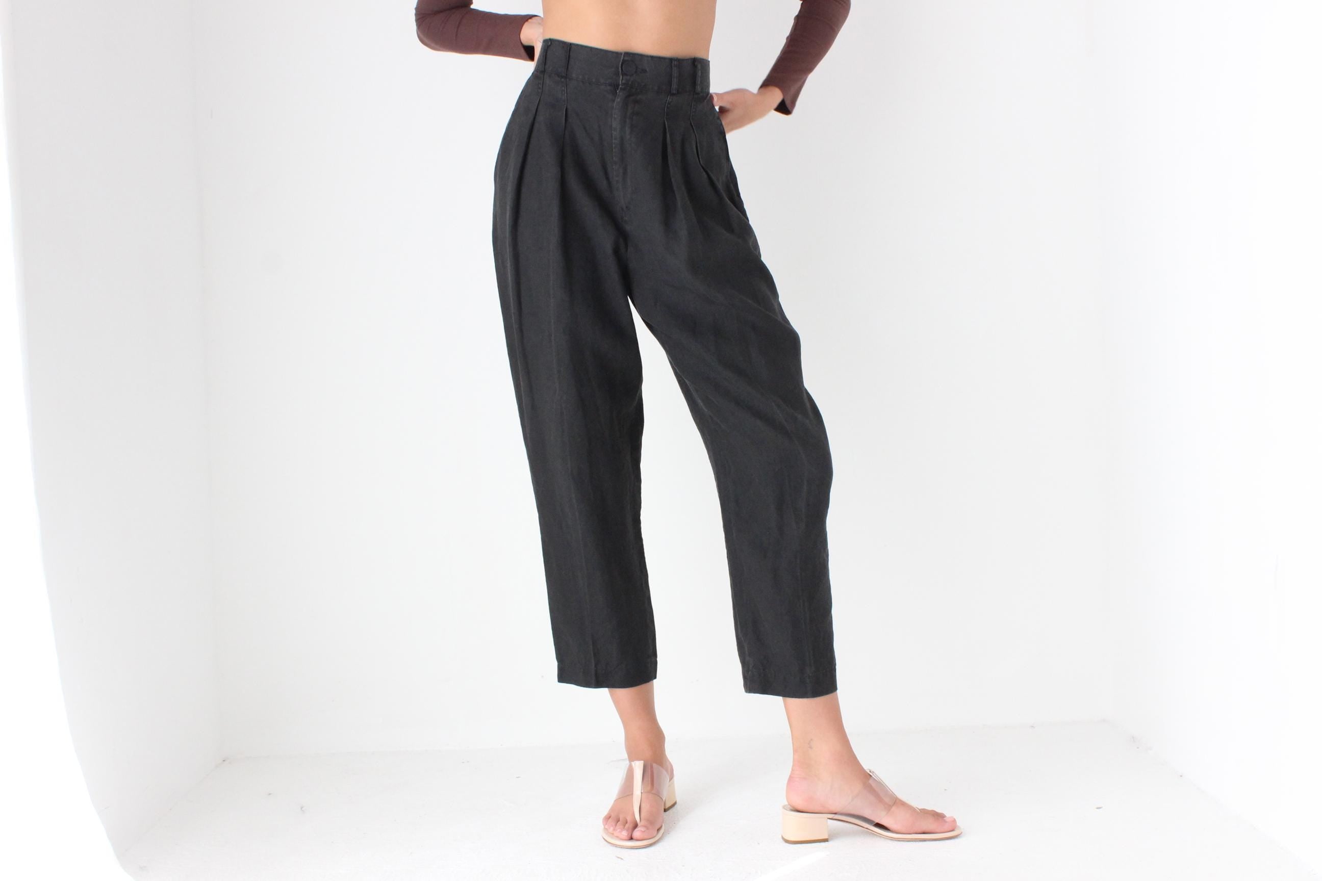 Beautifully Cut 90s Linen Trousers