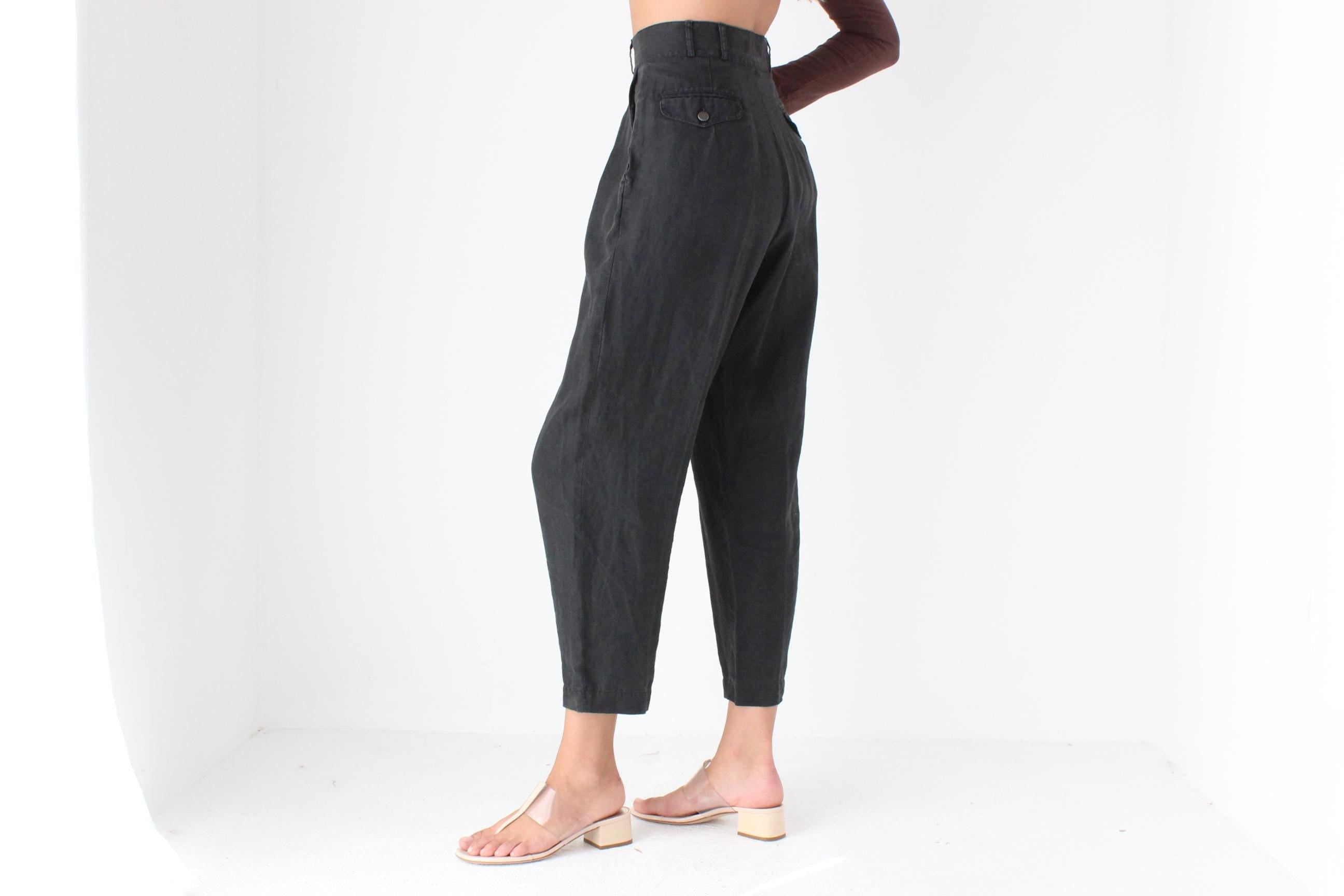 Beautifully Cut 90s Linen Trousers