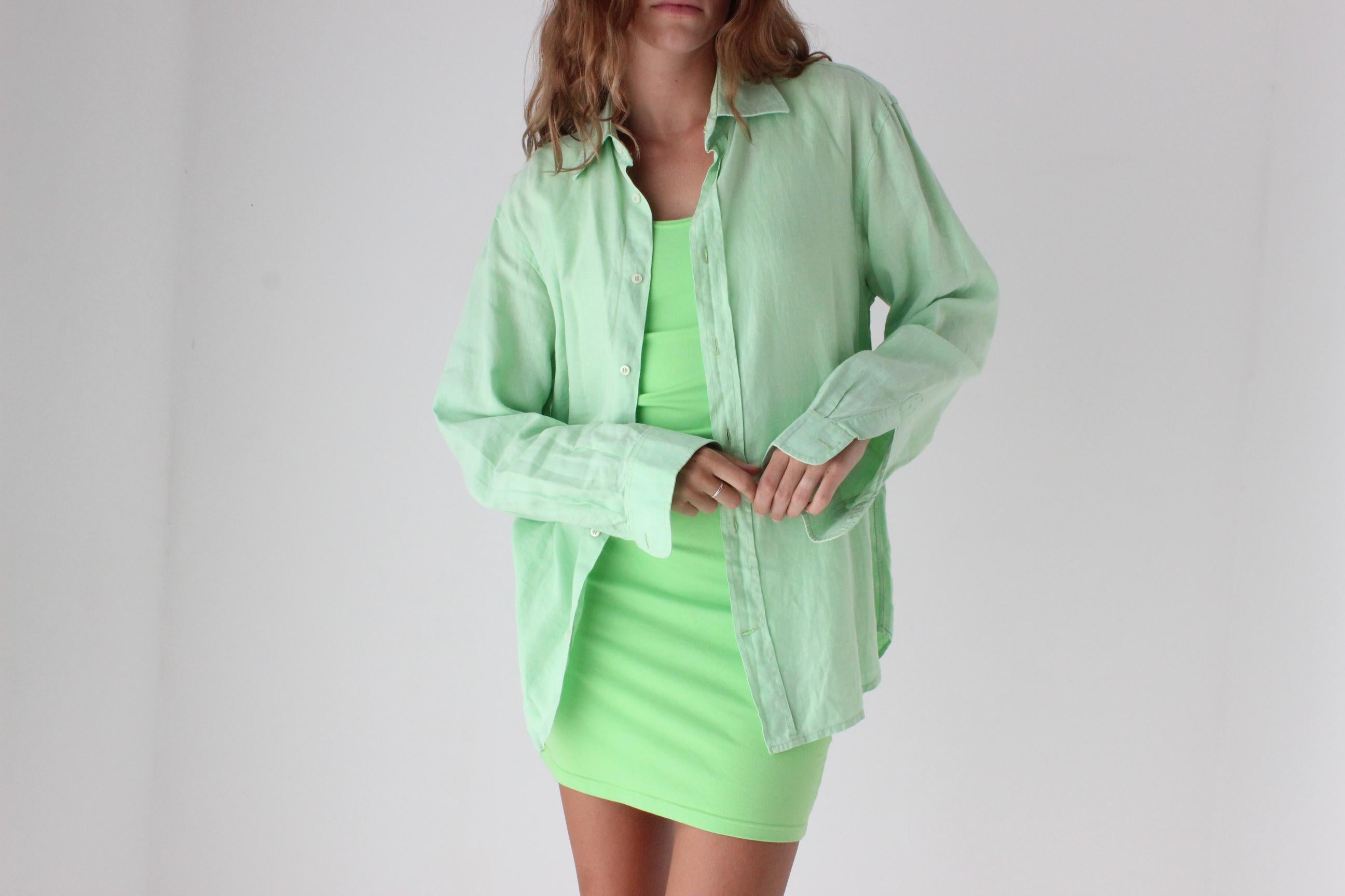 Neon 80s Stretch Rayon Lycra Mini