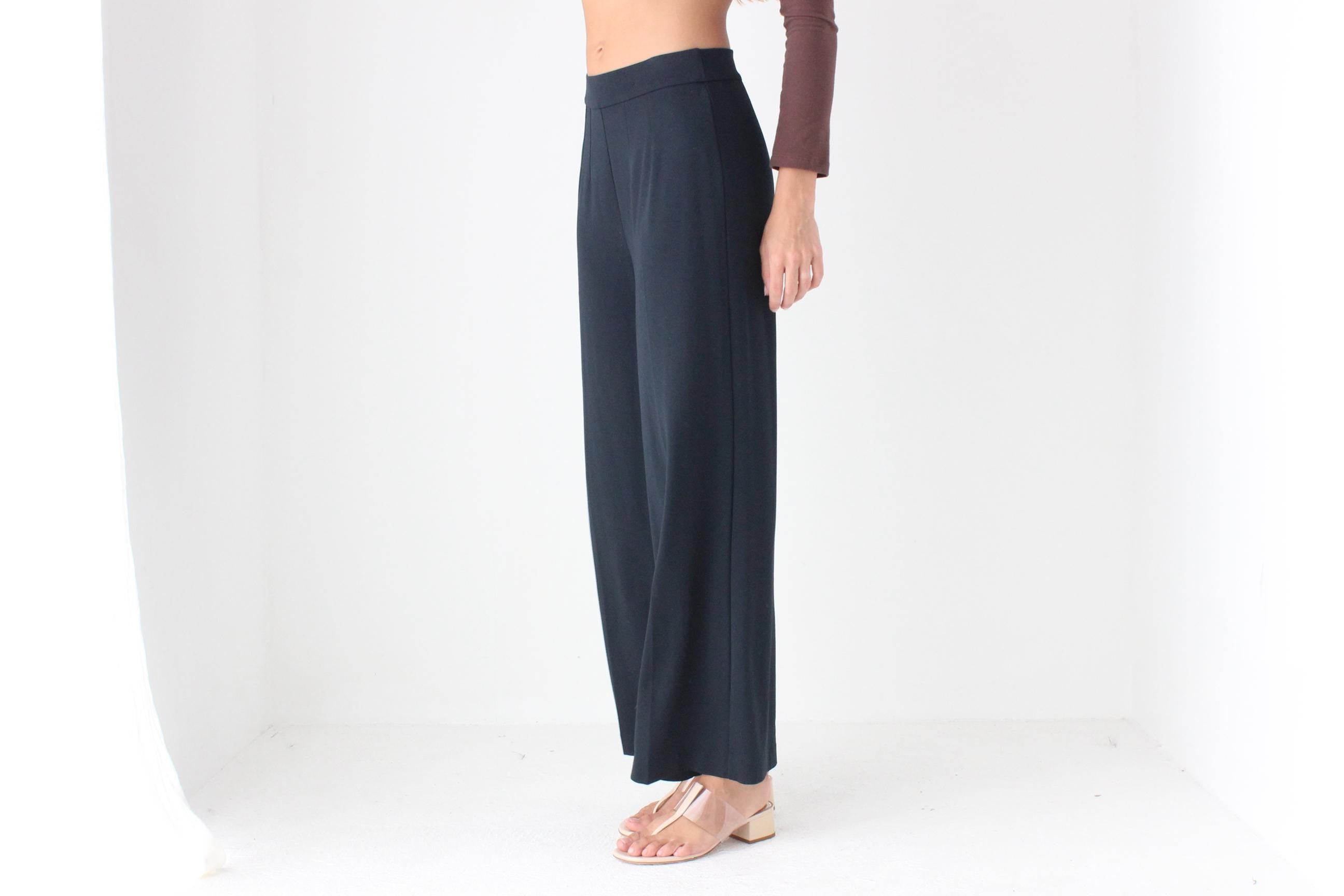 Super Comfy 90s Navy Jersey Wide Leg Pants