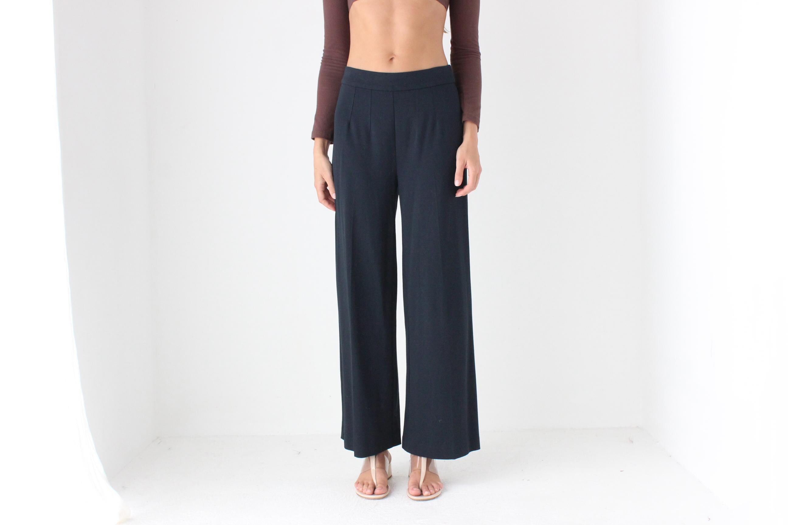 Super Comfy 90s Navy Jersey Wide Leg Pants