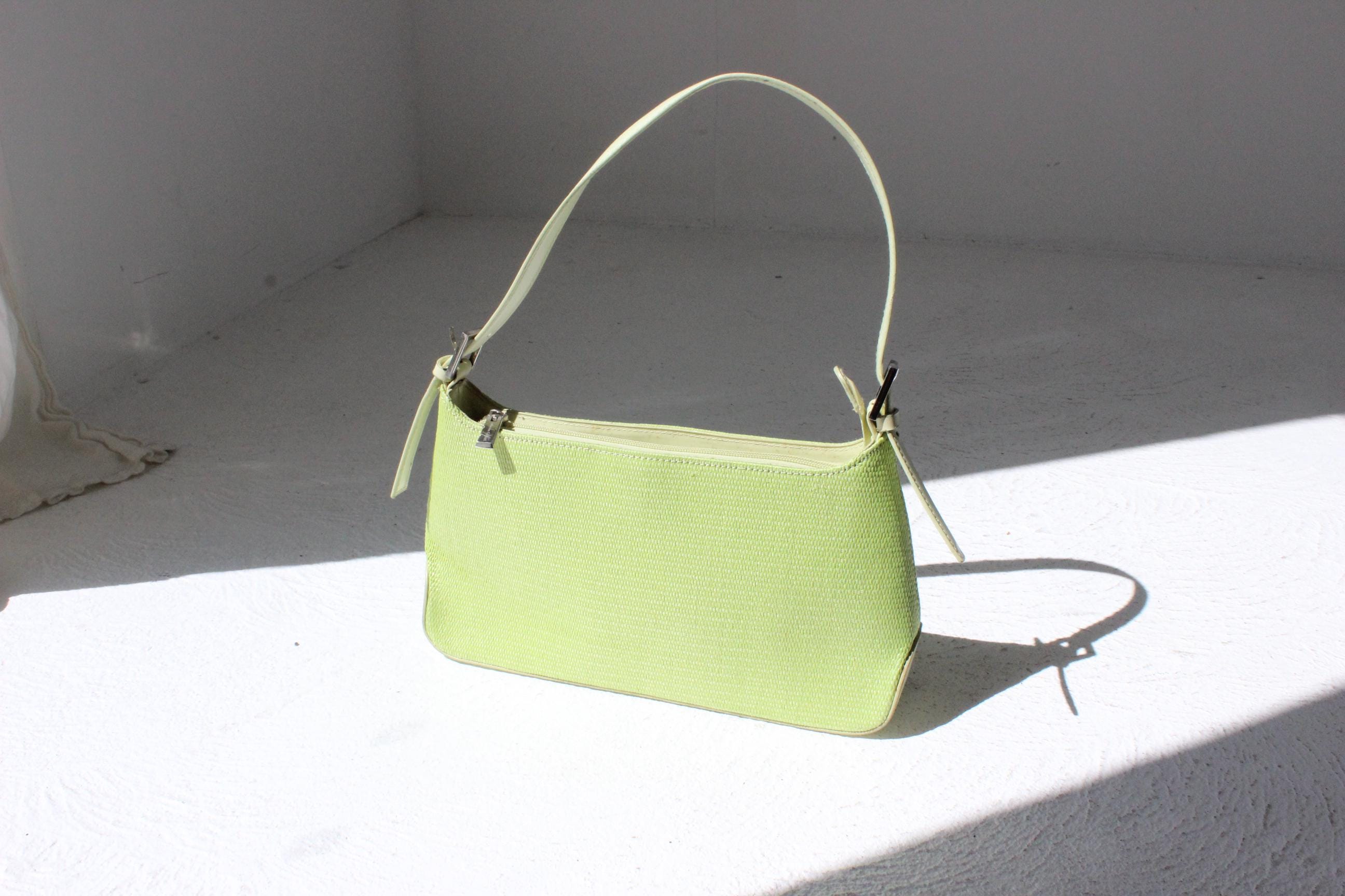 Y2K Lime Green Under Arm Handbag