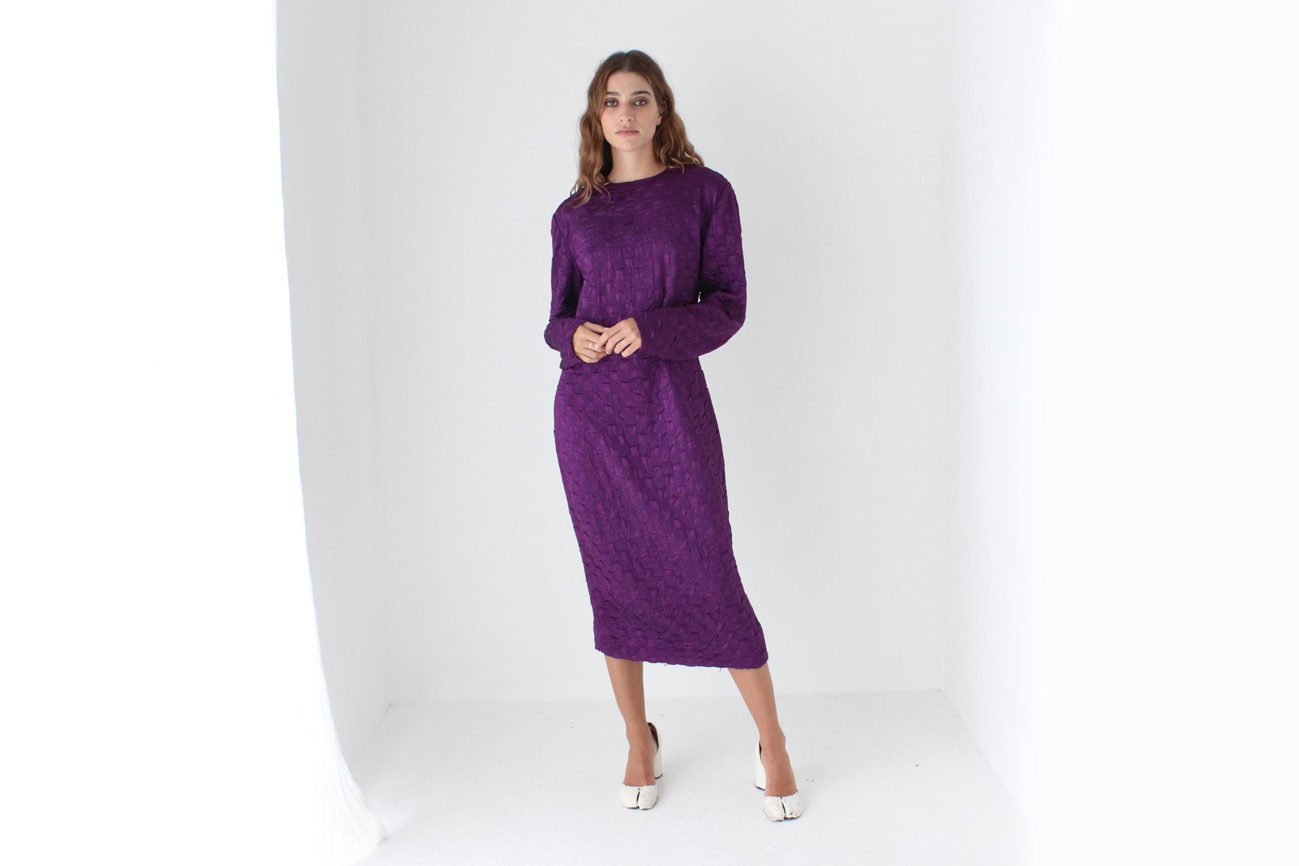 80s Textural Issey Vibe Dress