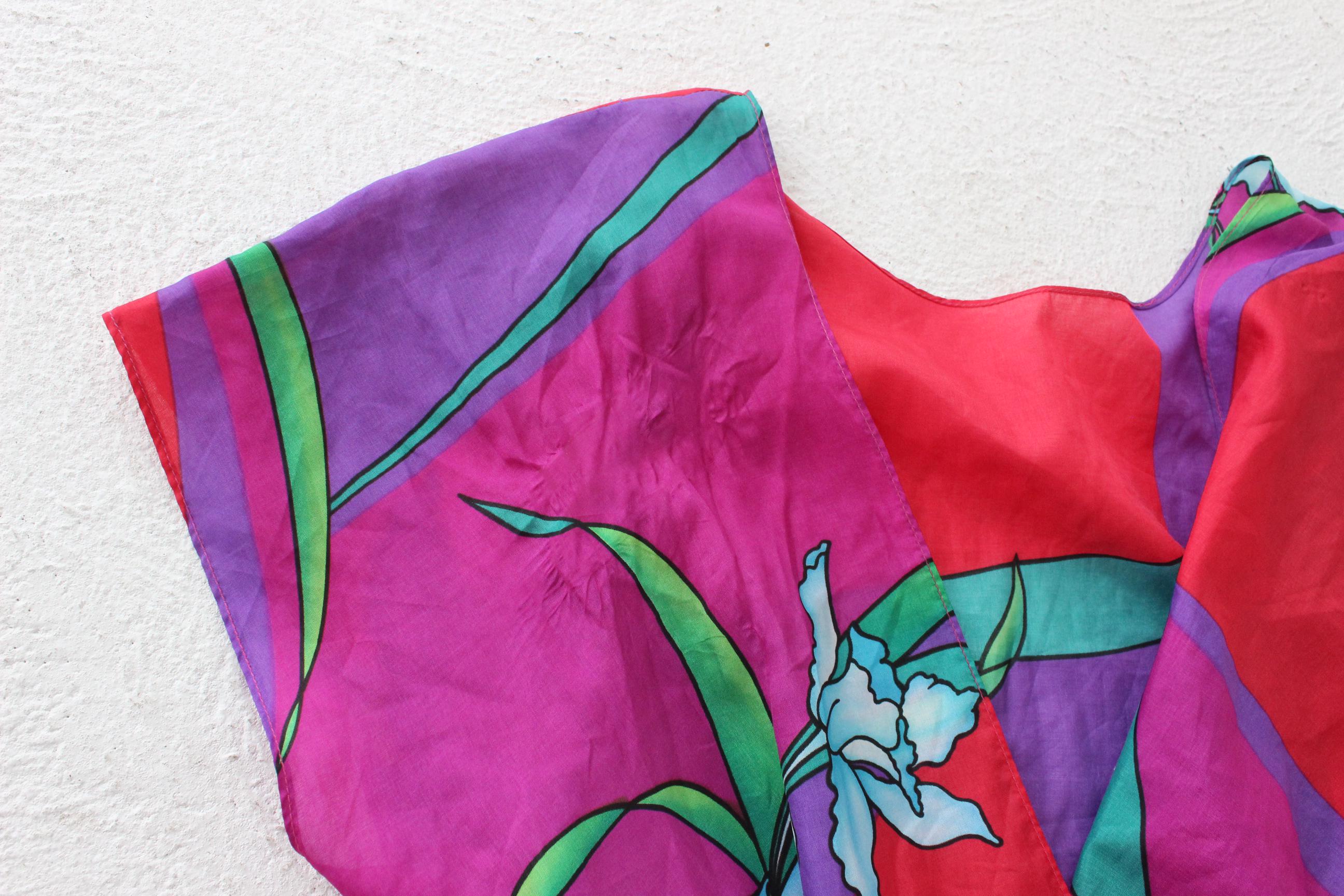 Vibrant 80s Tropical Jumpsuit