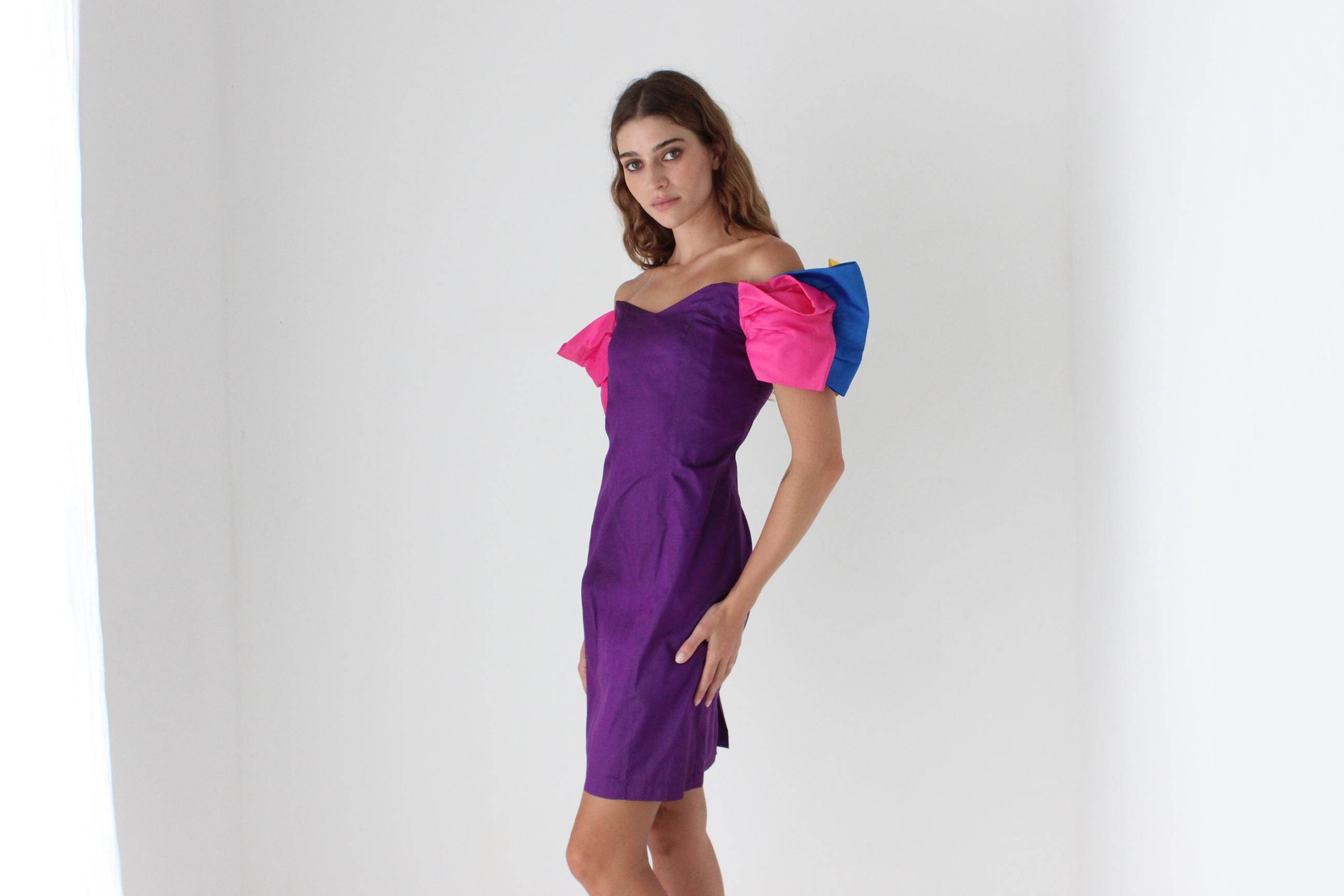 Sculptural 80s Rainbow Origami Mini