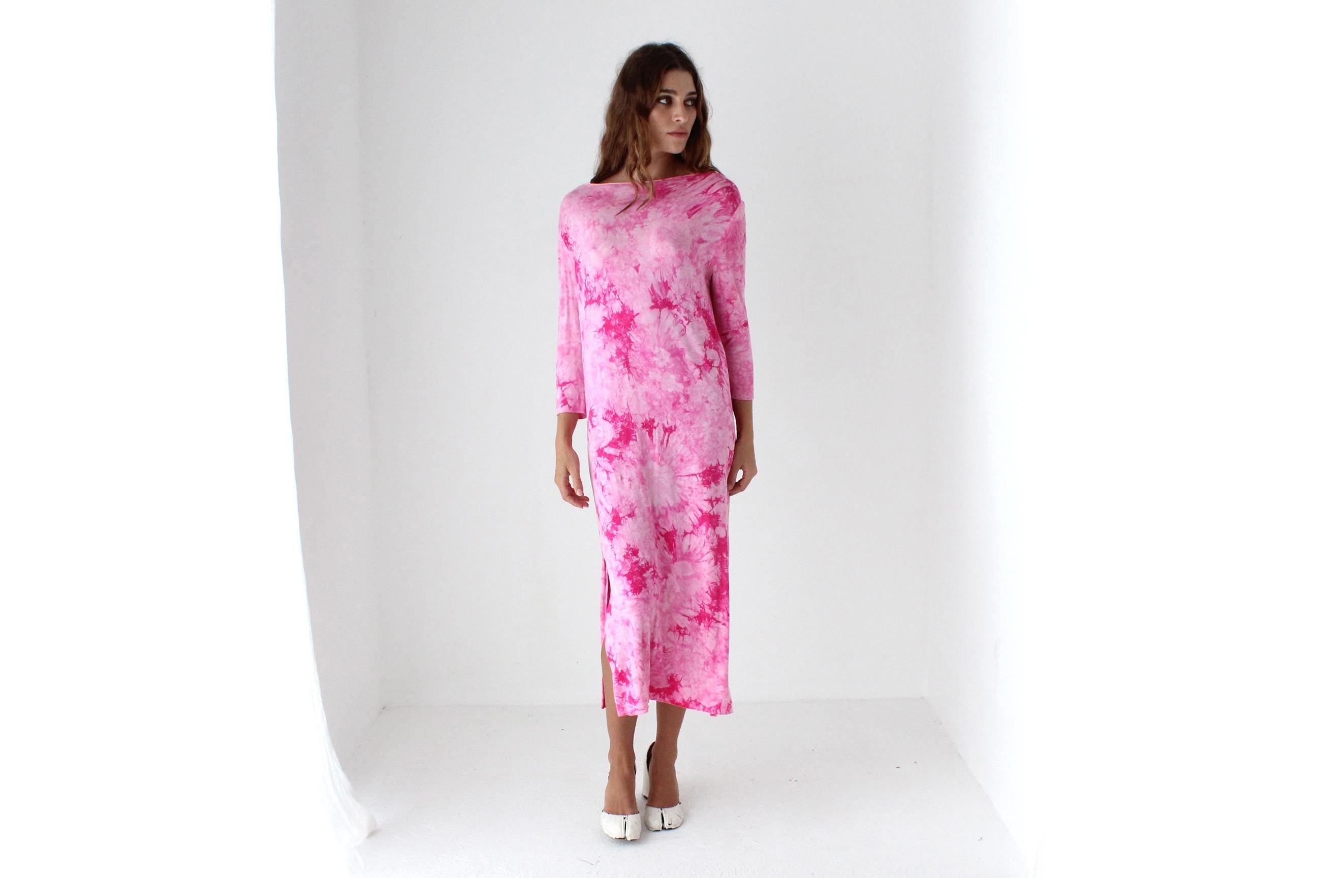 Y2K Bubblegum Tie Dye Dress