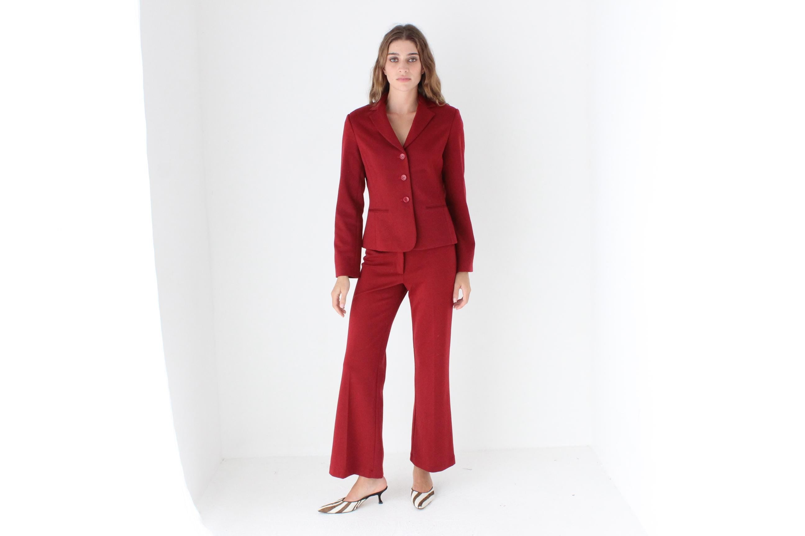 Y2K Thick Cotton Jersey Pant Suit by BCBGMAXAZRIA
