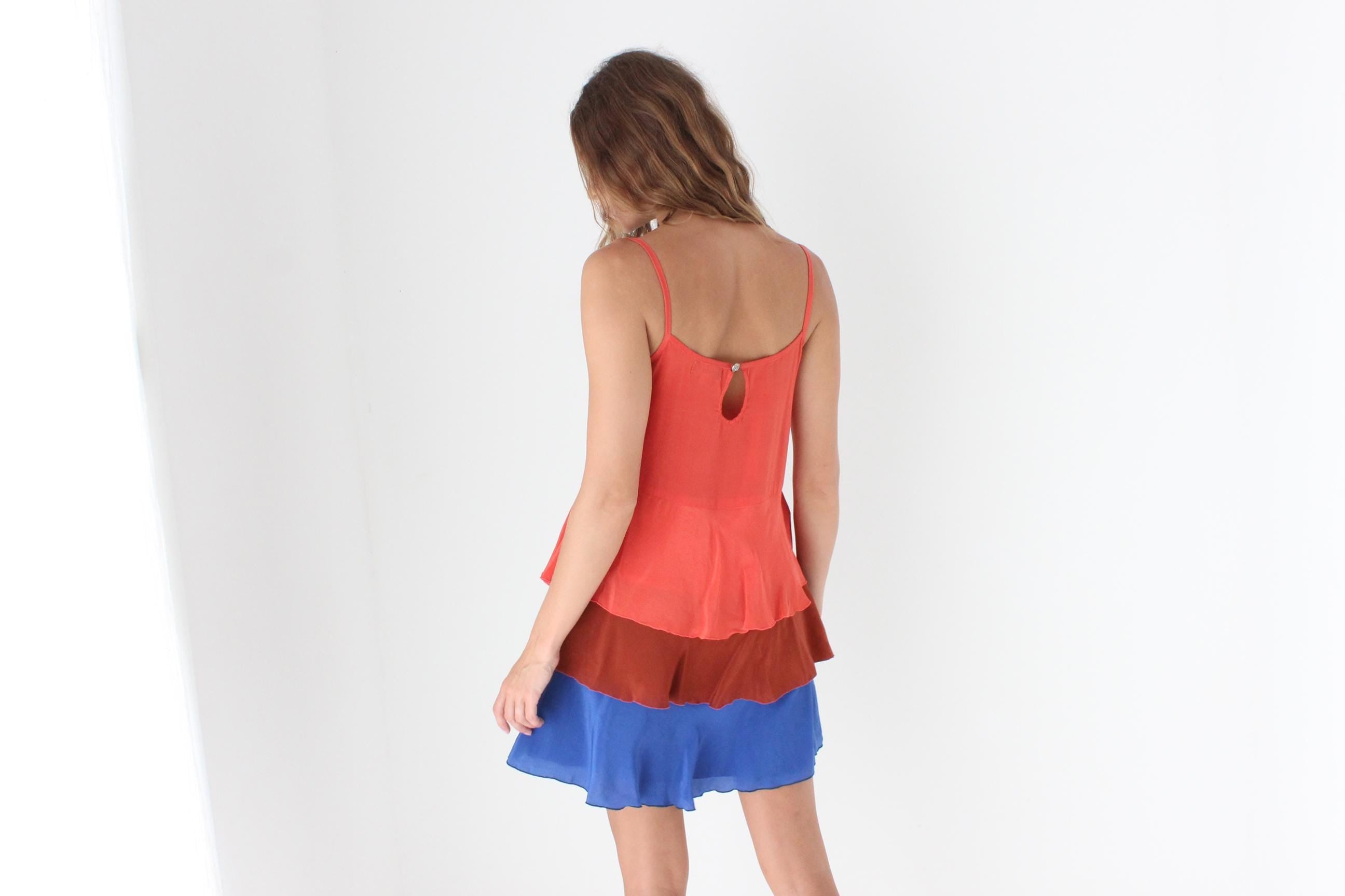 Y2K Silk Colourblock Mini