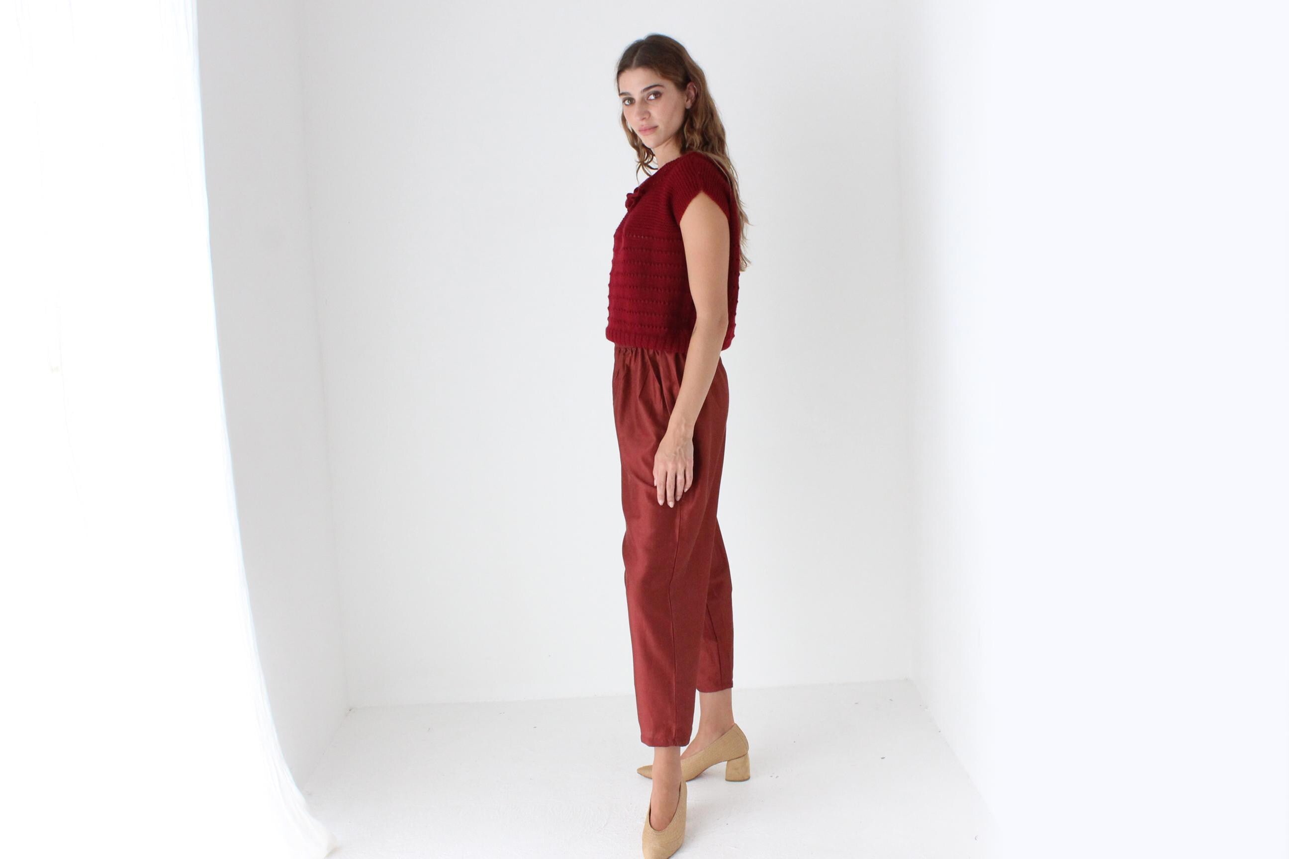 90s Relaxed Stretch Waist Slouch Trousers