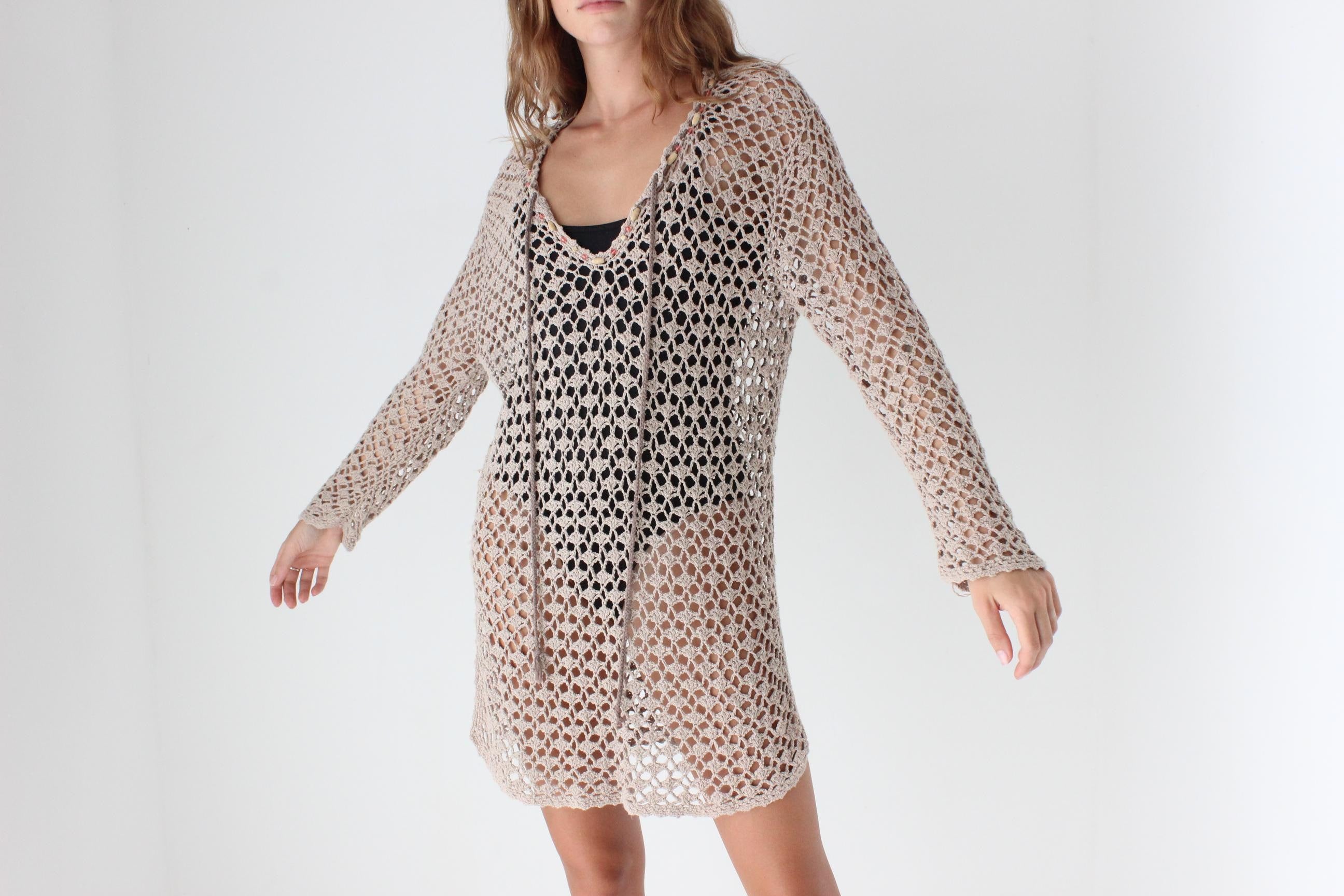 90s Cotton Crochet Mini