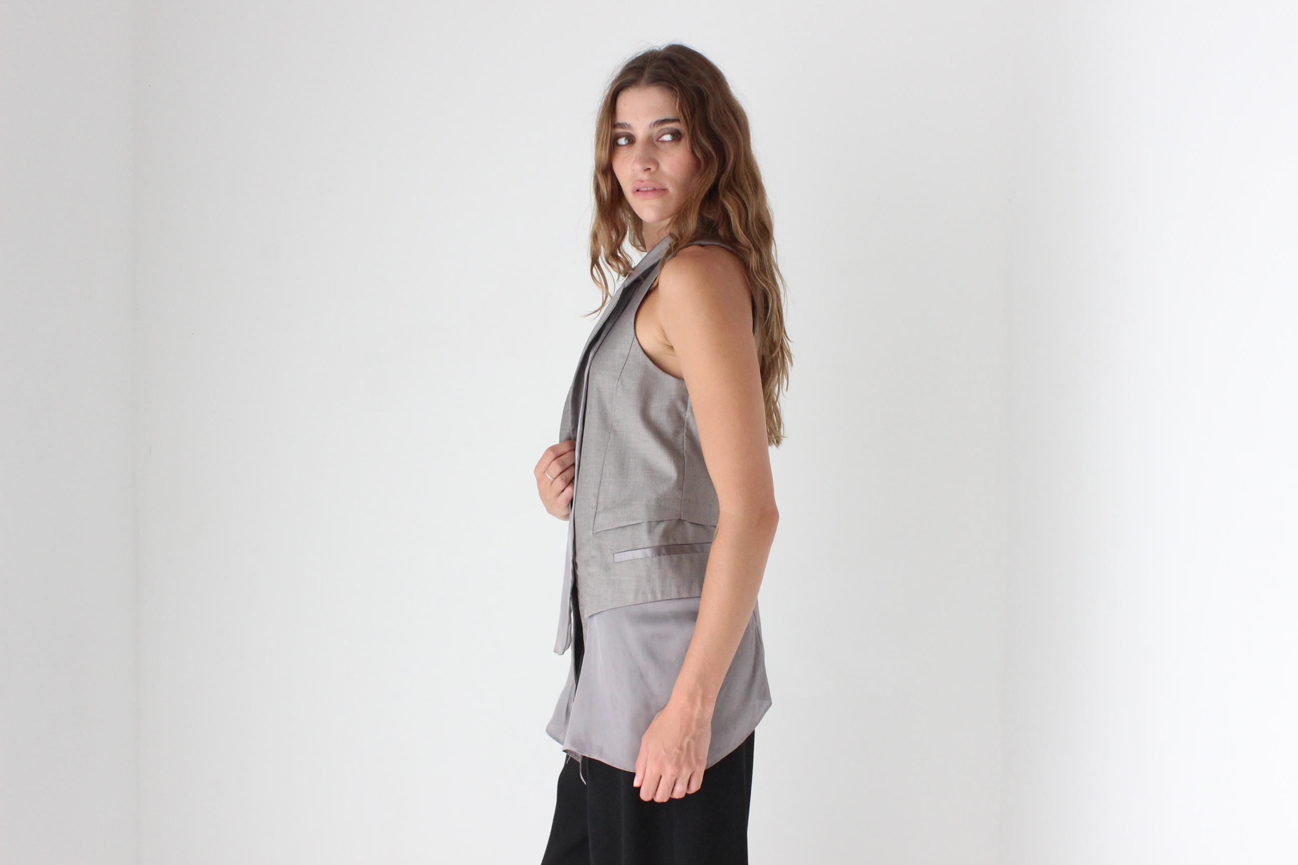 Y2K Sexy Waistcoat Top