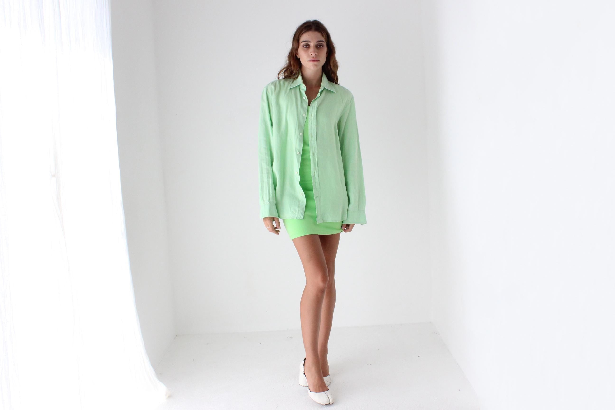 90s Anacapri Italian Linen Shirt