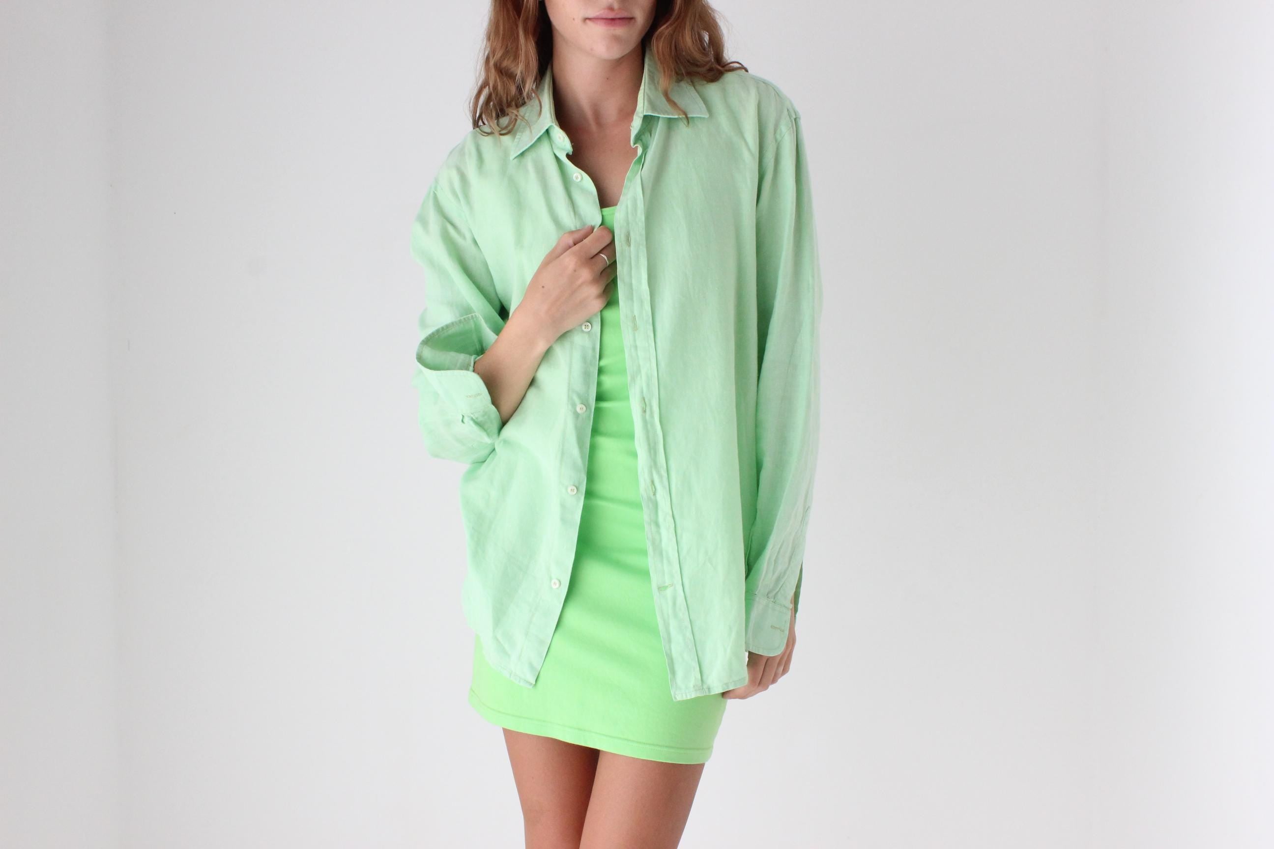 90s Anacapri Italian Linen Shirt