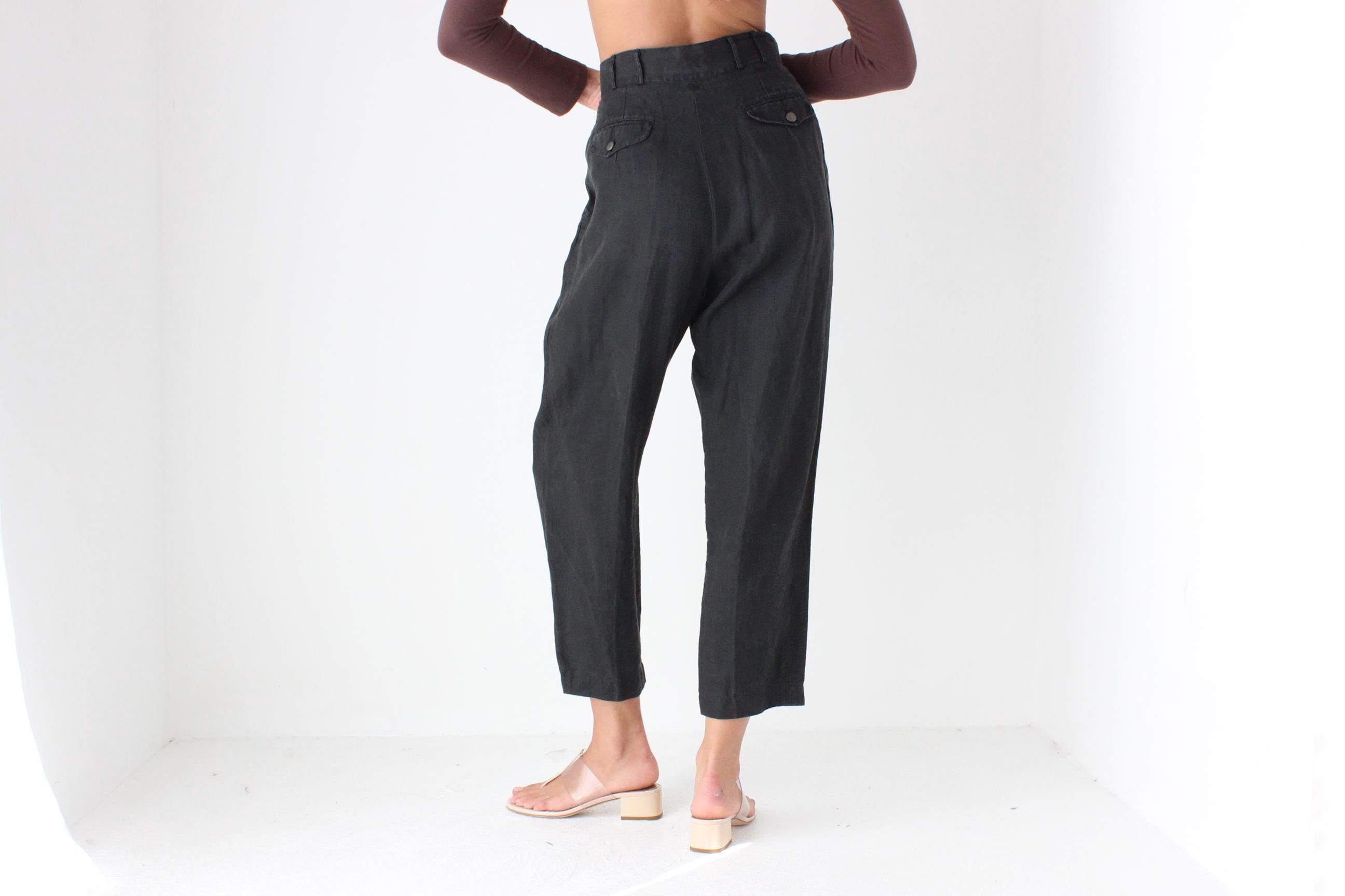 Beautifully Cut 90s Linen Trousers