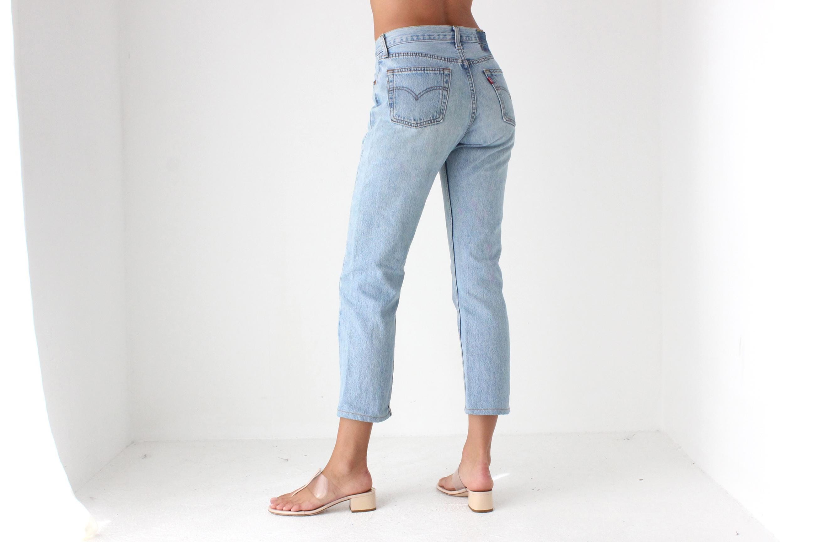 1997 LEVIS Stone Wash Cropped 501 Jeans