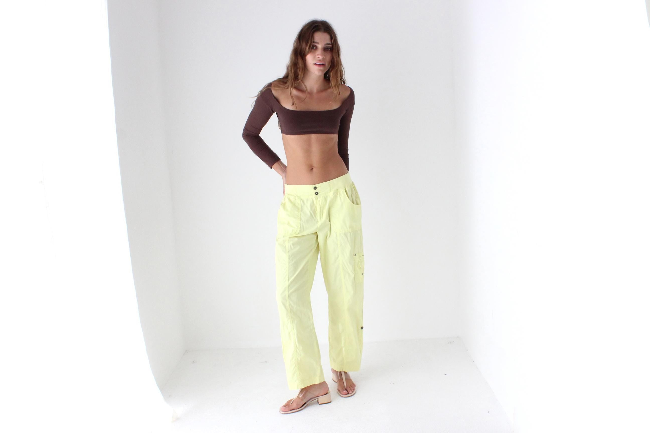 Y2K Washed Neon Cargo Pants