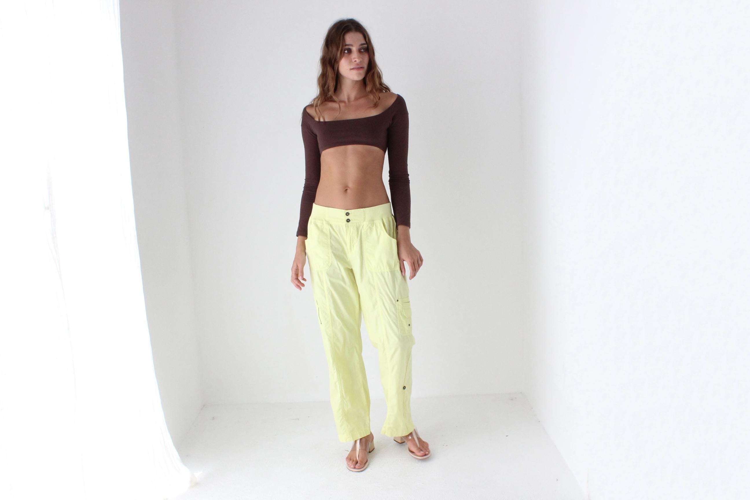 Y2K Washed Neon Cargo Pants