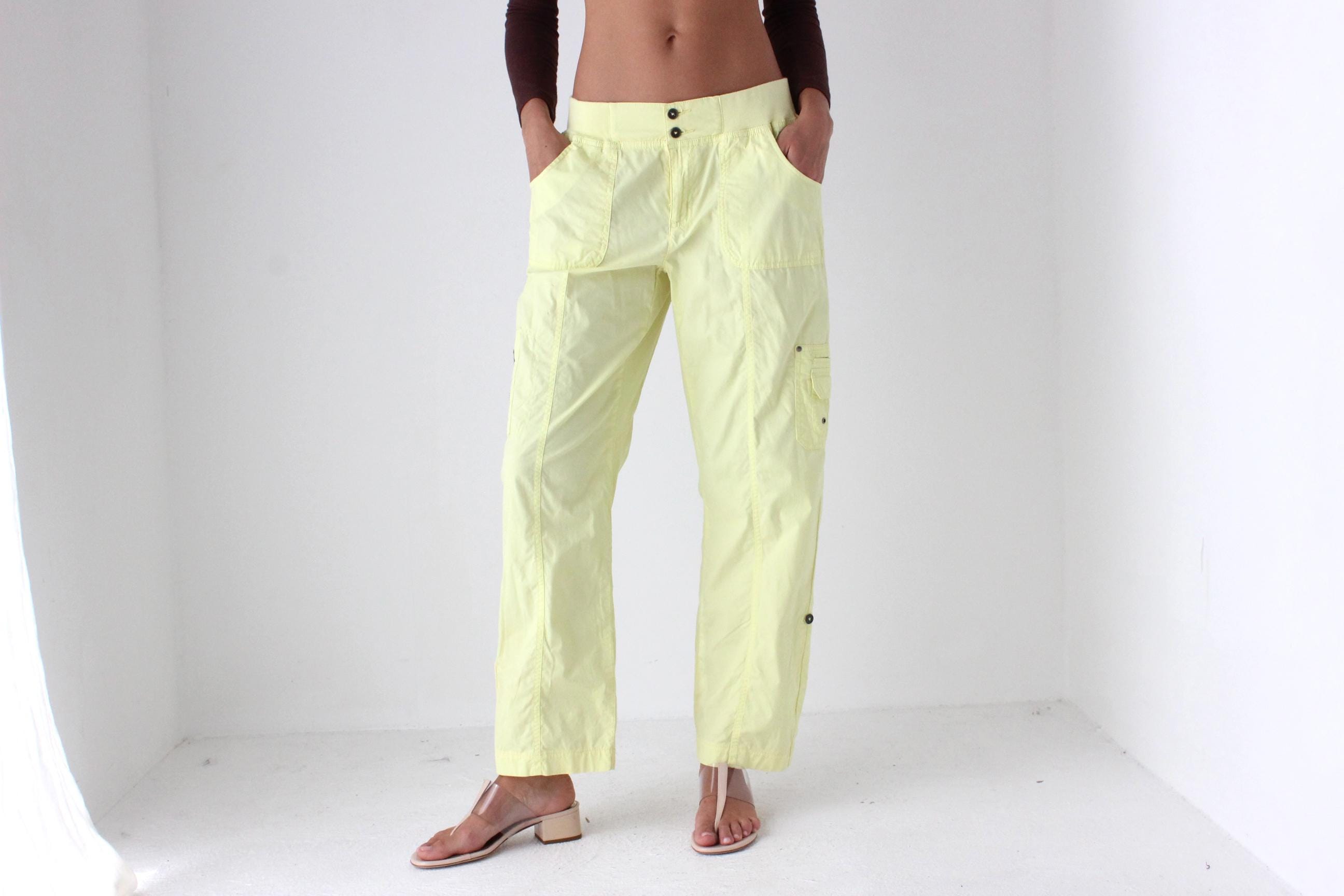 Y2K Washed Neon Cargo Pants