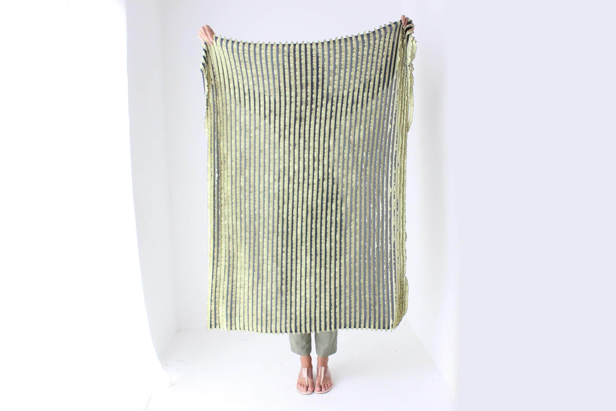 90s 3D Frill Sarong / Tie Up Skirt