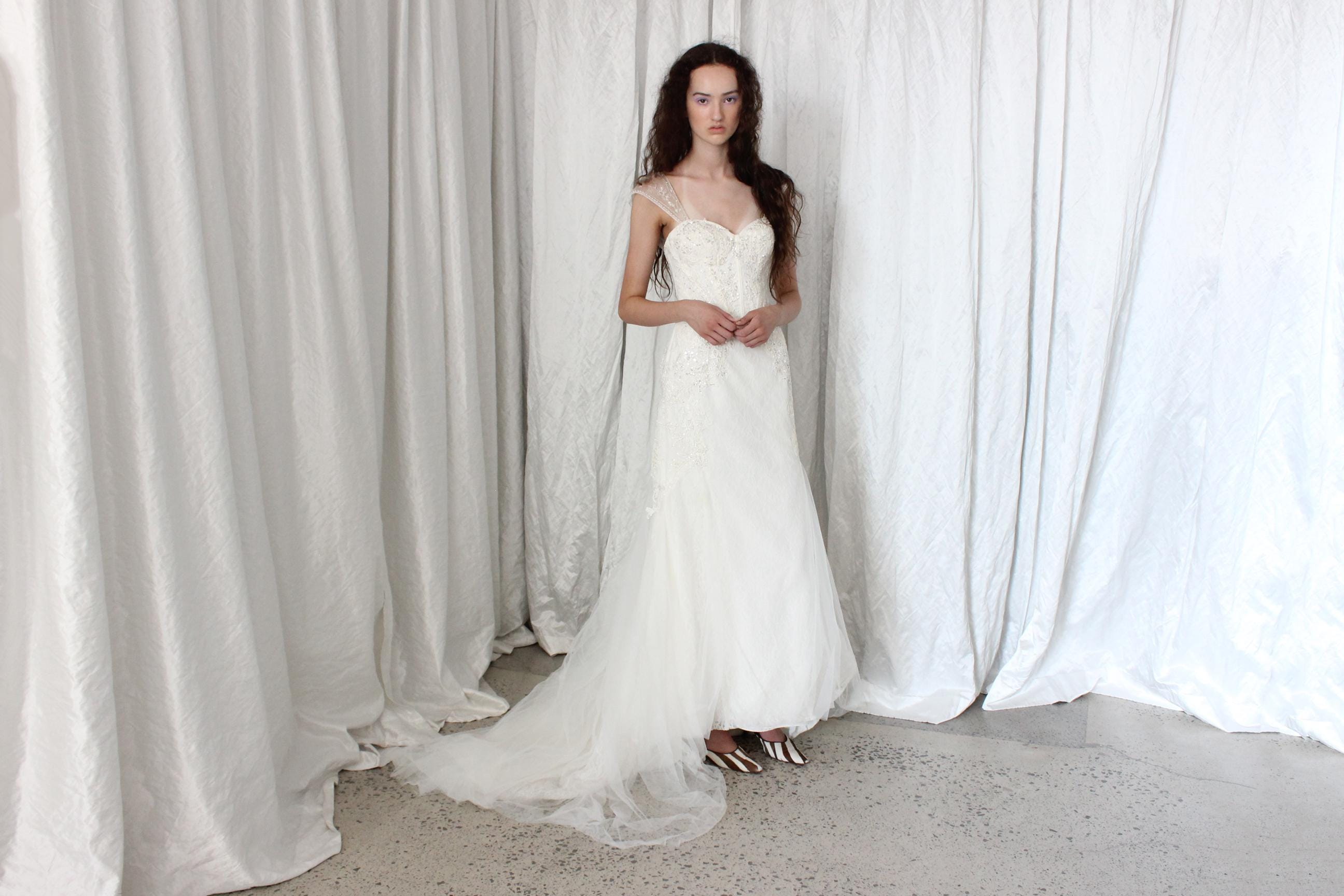 2000s Fairycore Mermaid Wedding Gown