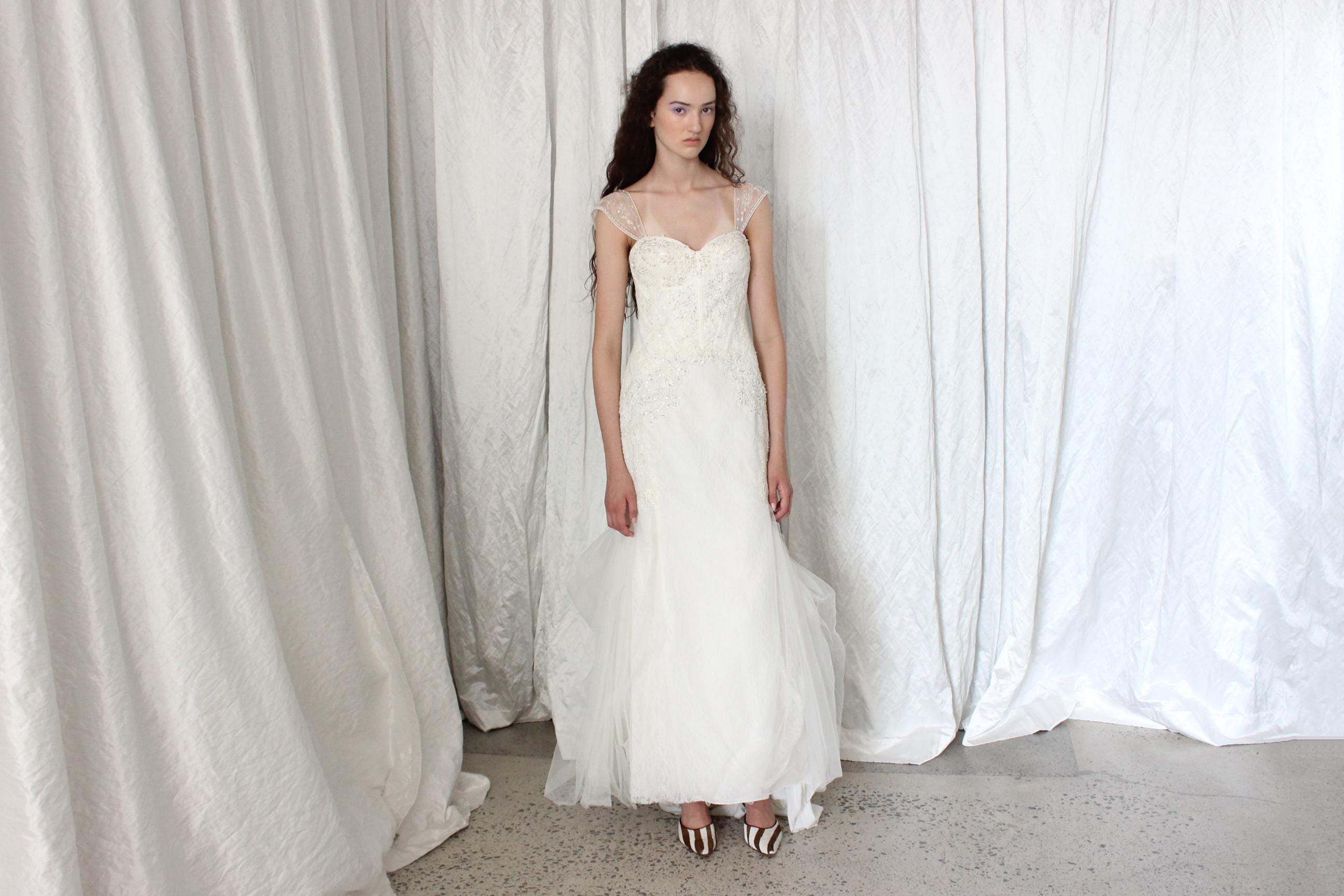 2000s Fairycore Mermaid Wedding Gown