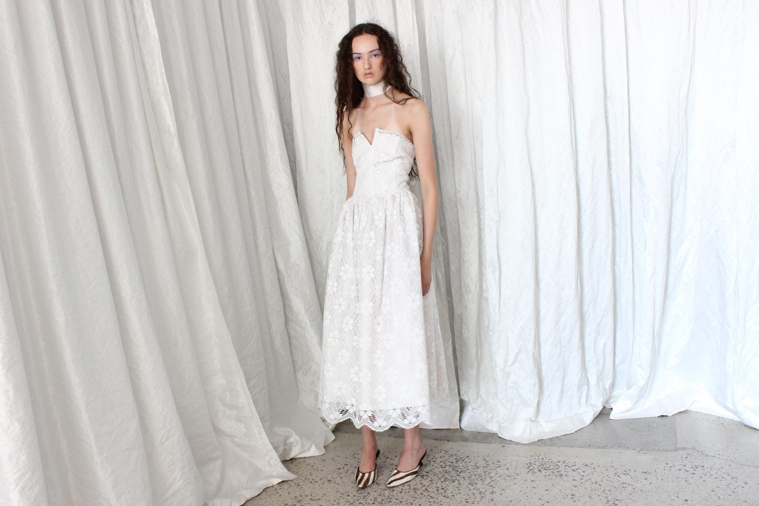 1980s Nonna's Curtains Dress