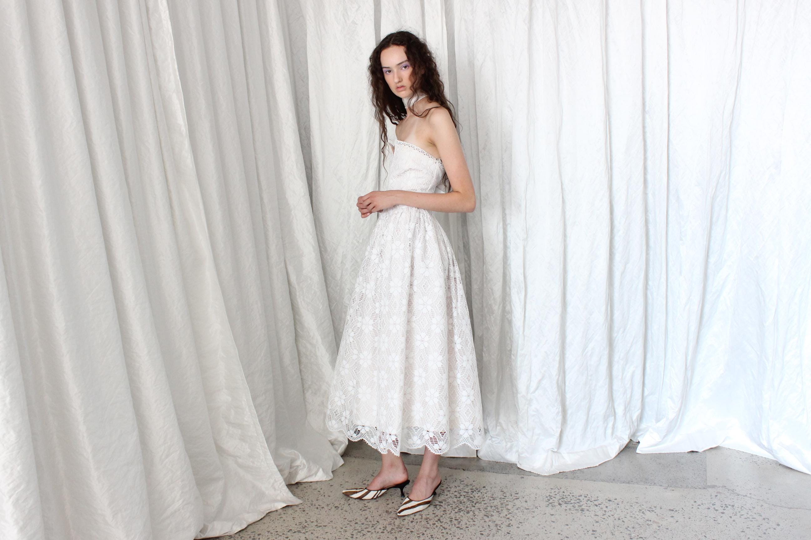 1980s Nonna's Curtains Dress