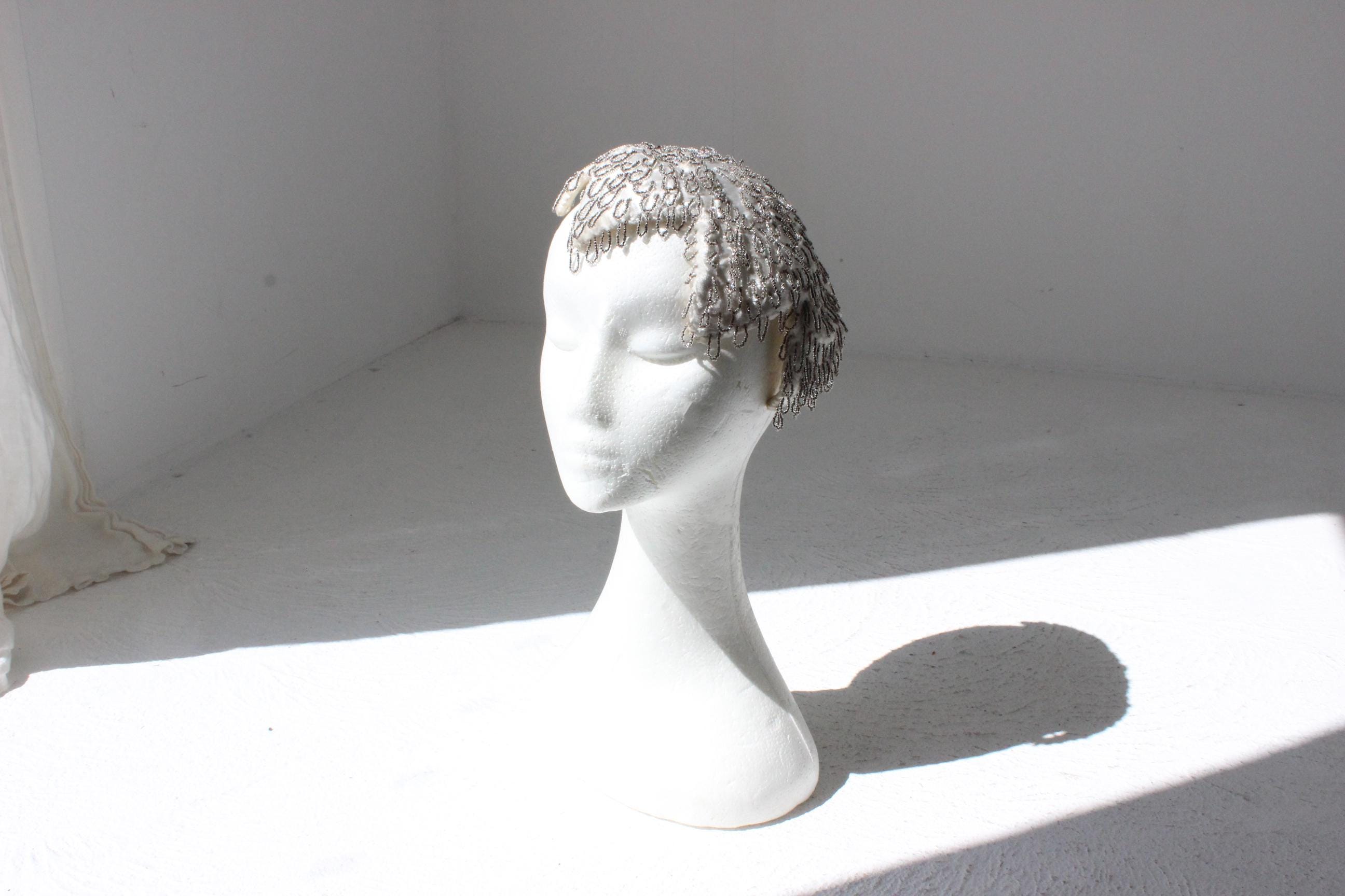 1930s Art Nouveau Juliet Cap