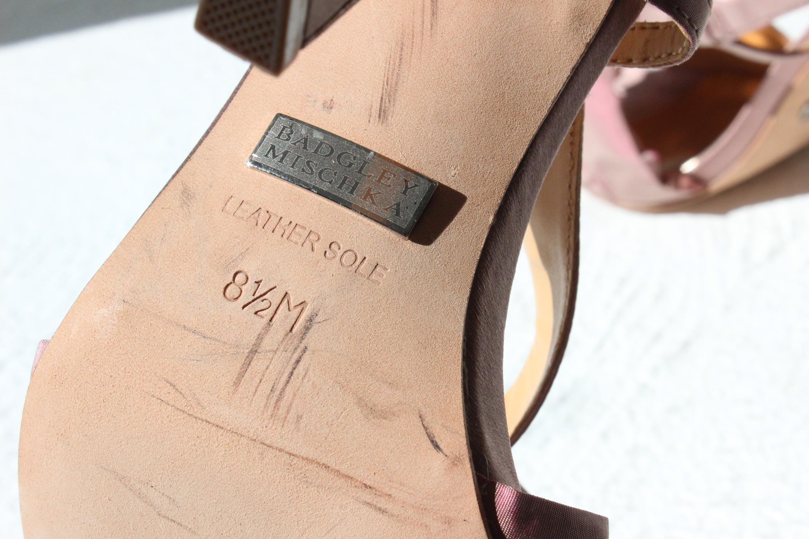 Y2K Pink Taffeta Rosette Heels - Euro 38.5