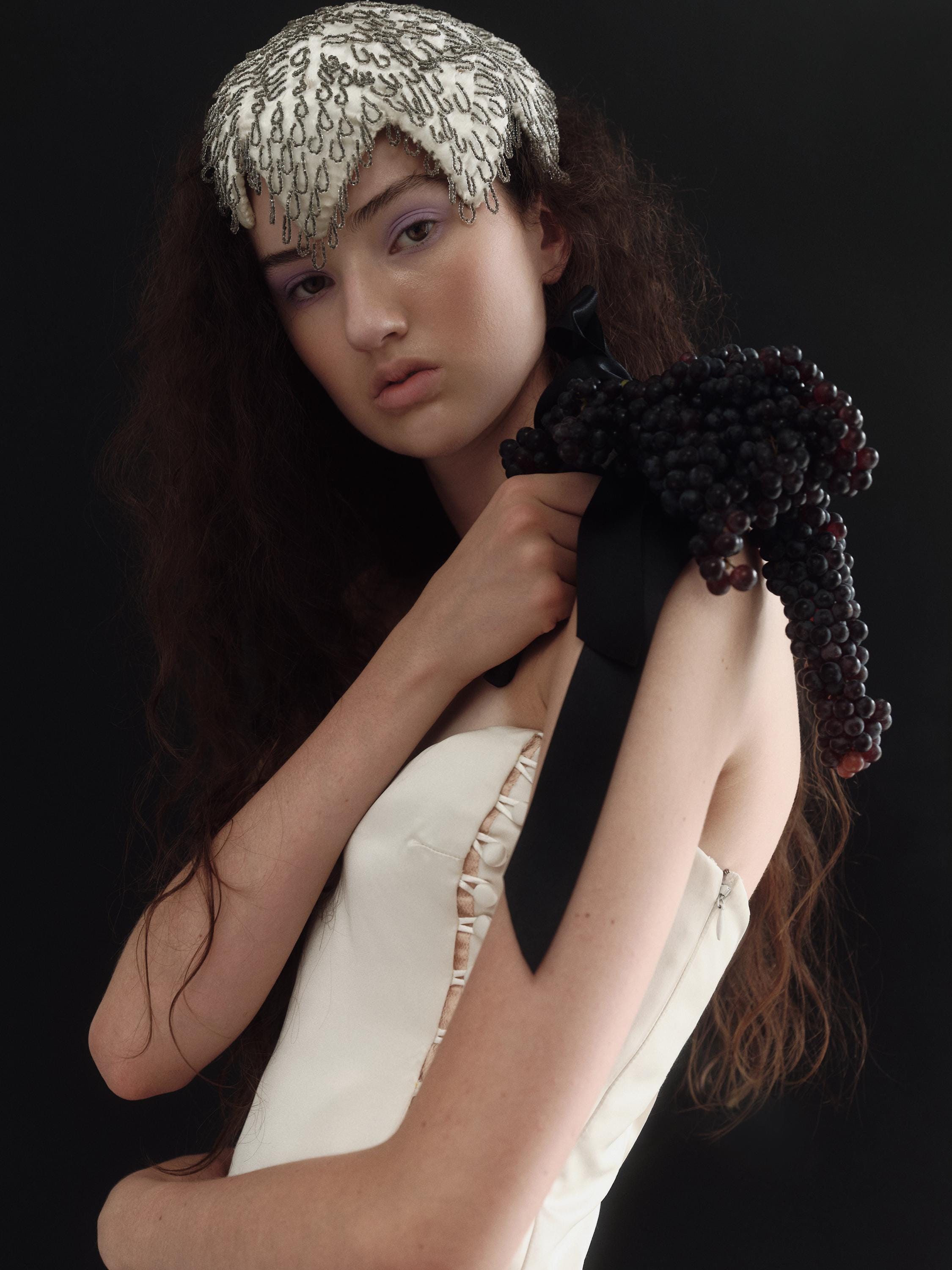 1930s Art Nouveau Juliet Cap